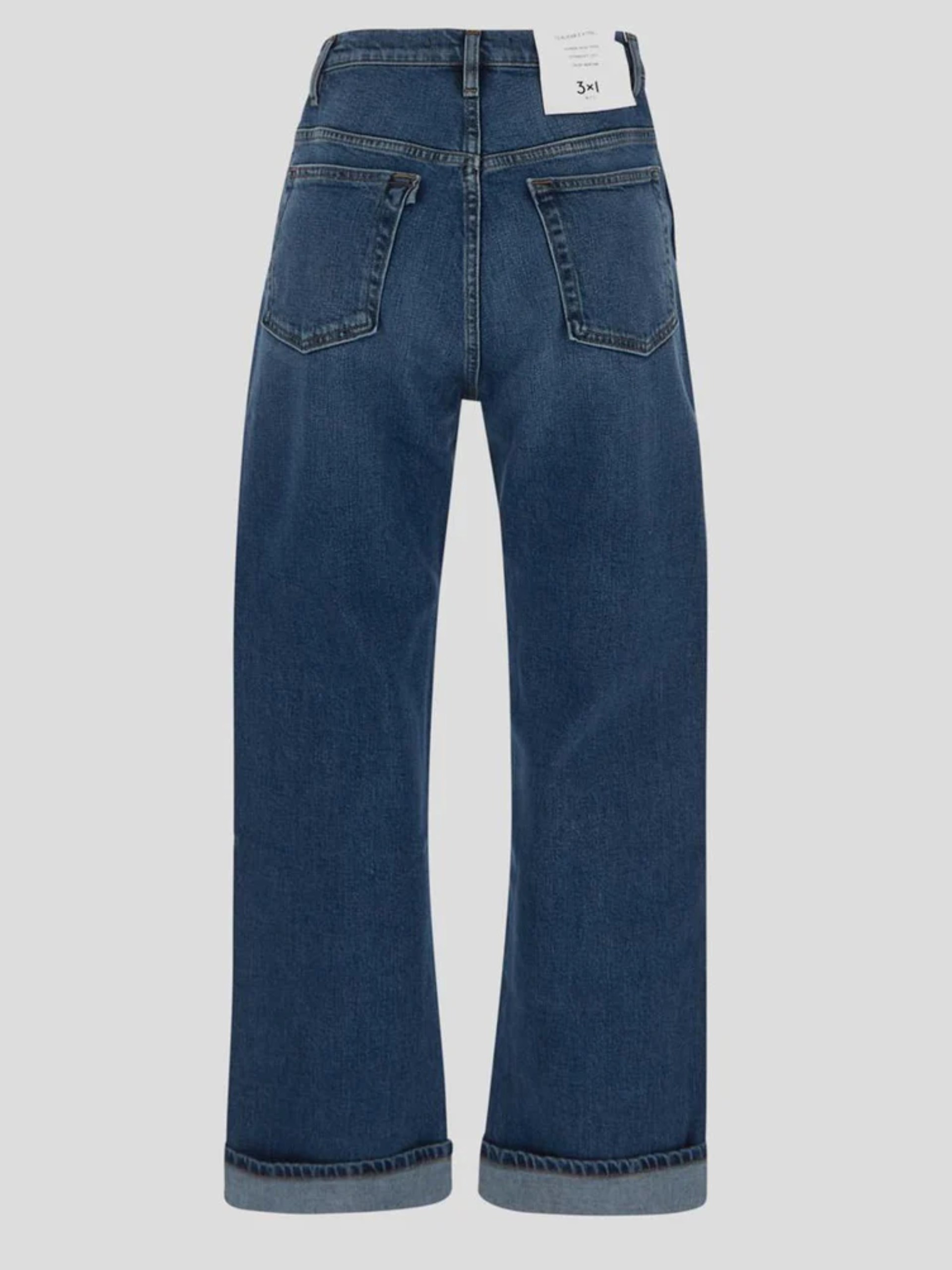 3x1 Claudia Extreme blue cropped jeans