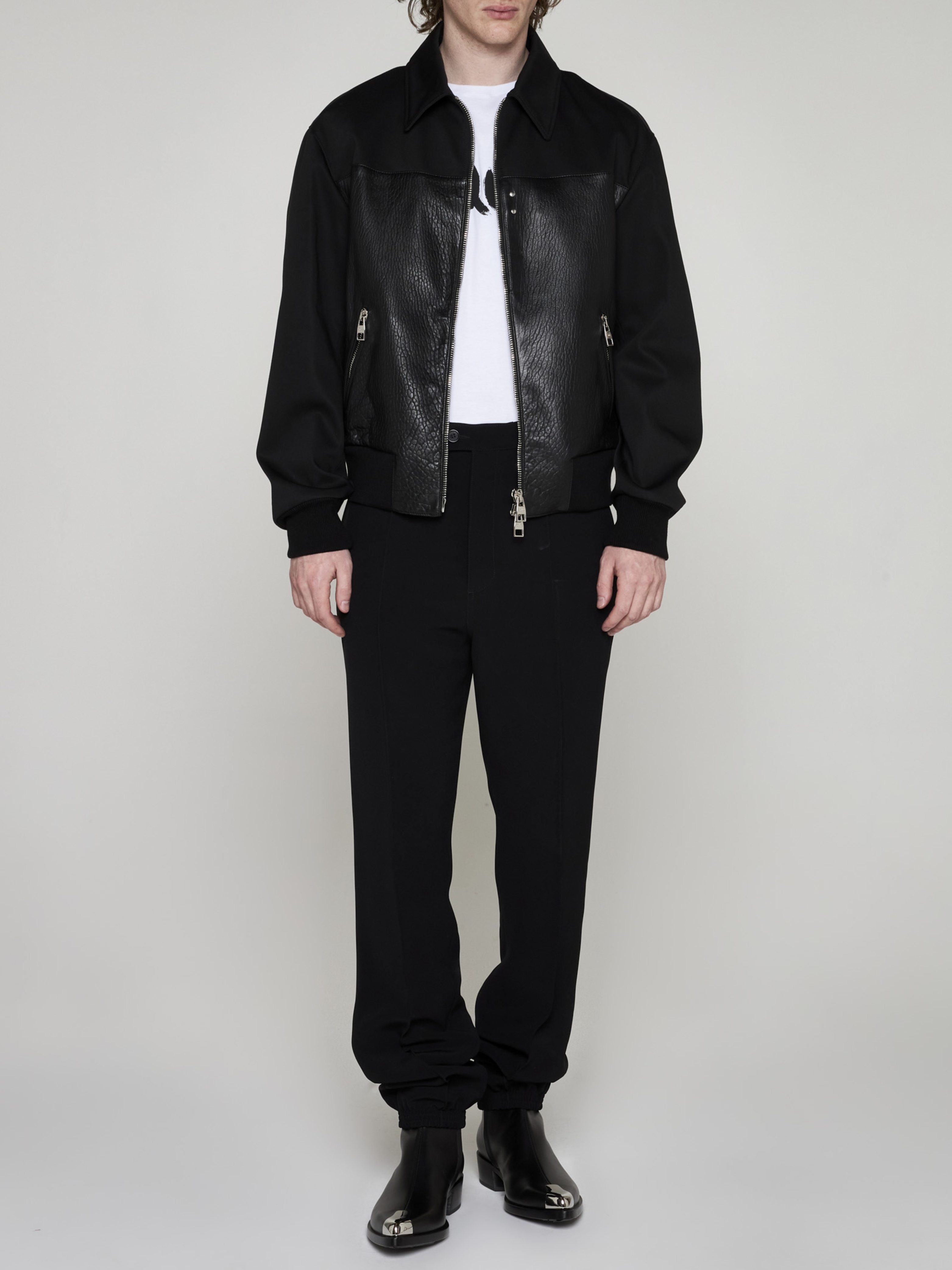 Alexander Mcqueen Men's Black Loose Fit Pants