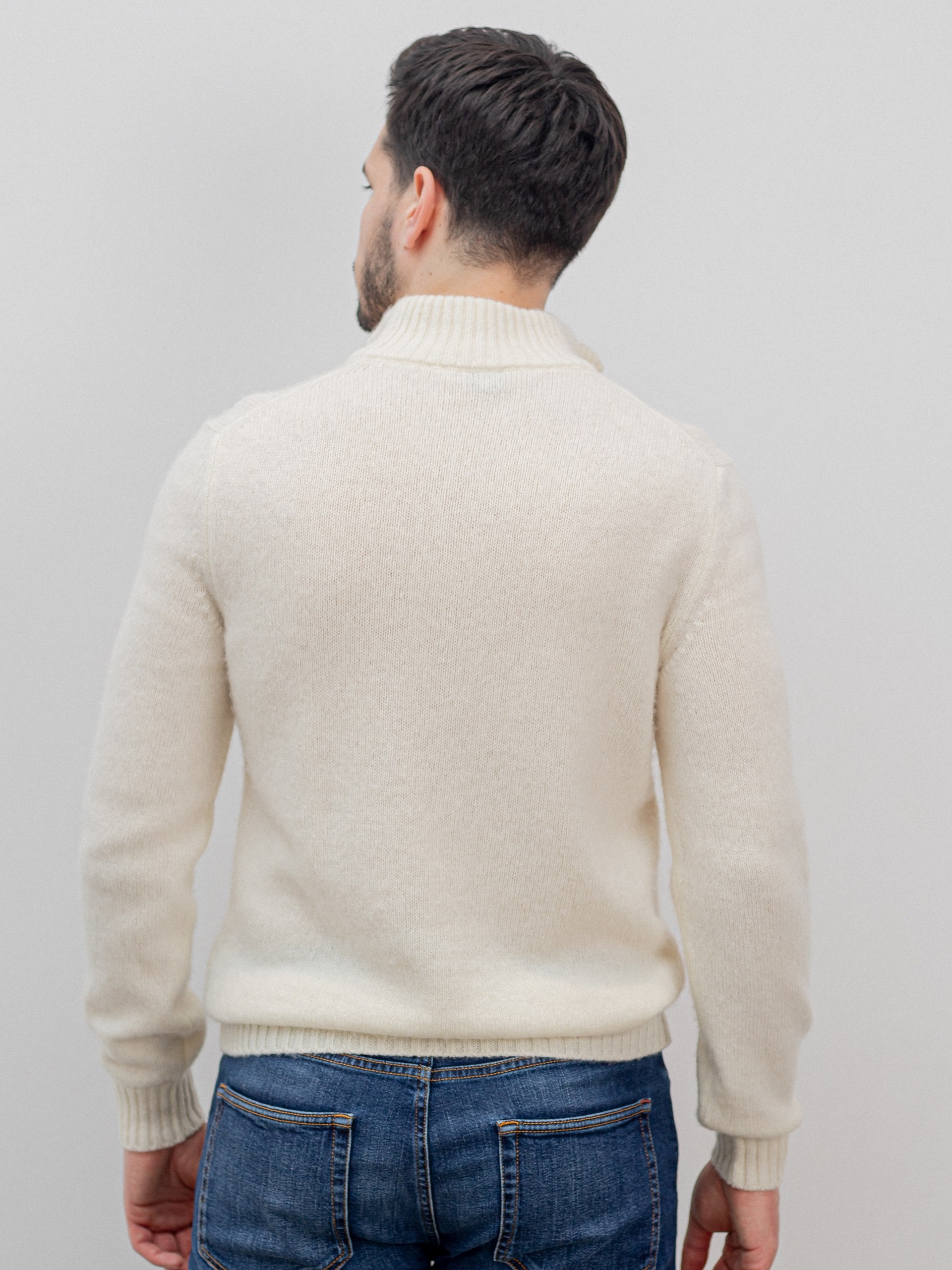 Fedeli Favonio men's wool and cashmere knit sweater