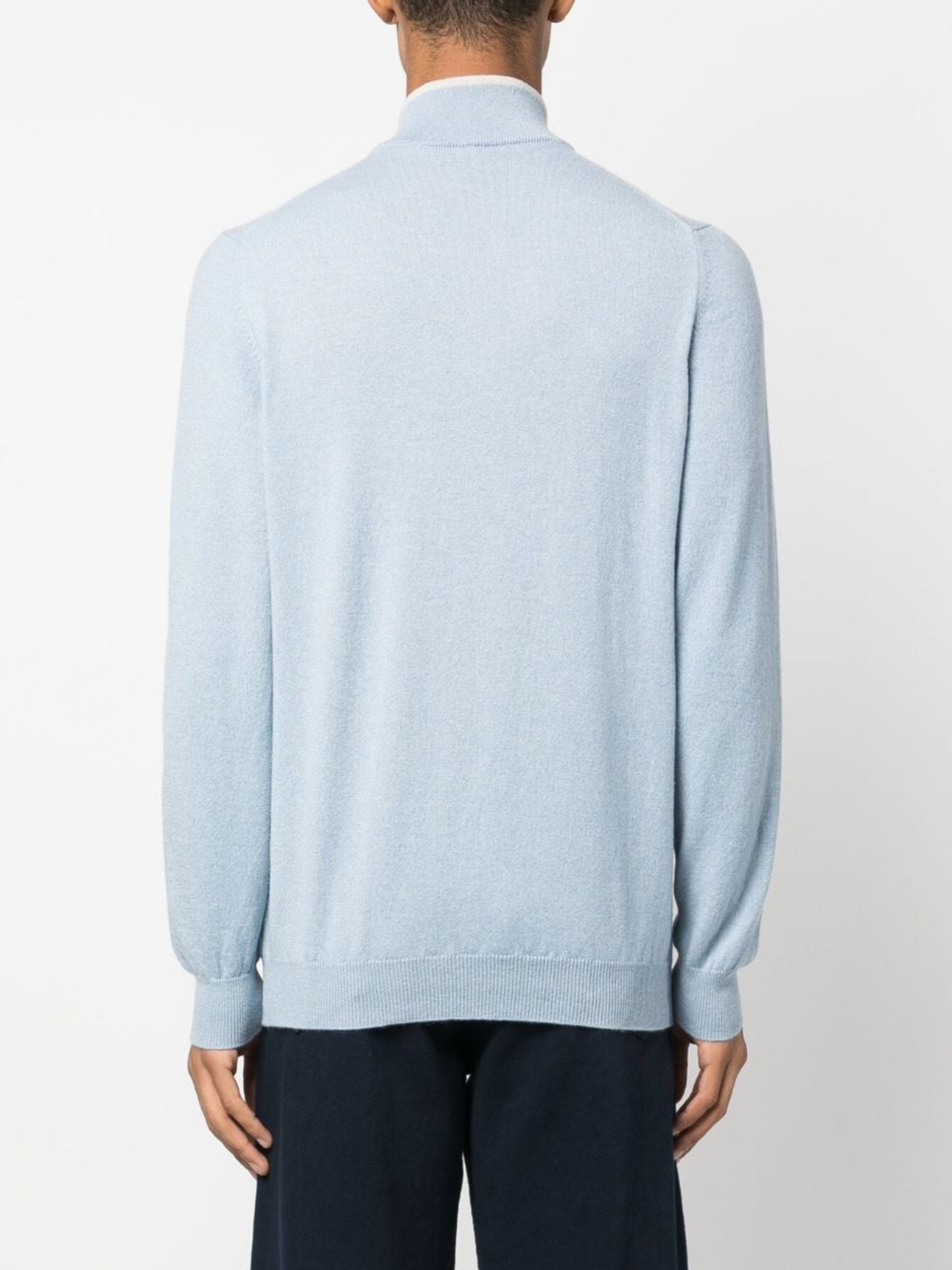 Fedeli Favonio men's light blue cashmere sweater
