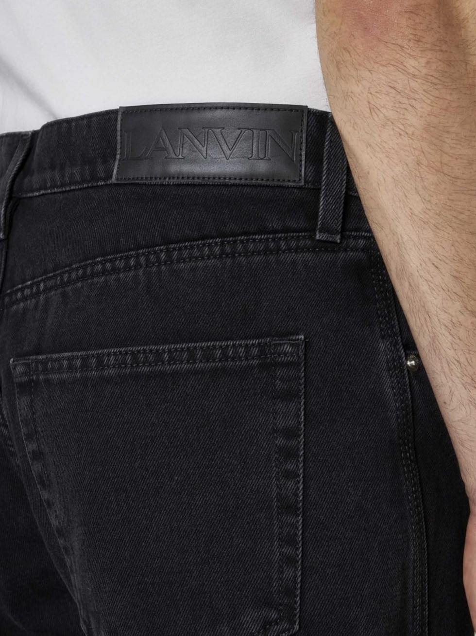 Lanvin Men's Black Straight Fit Jeans