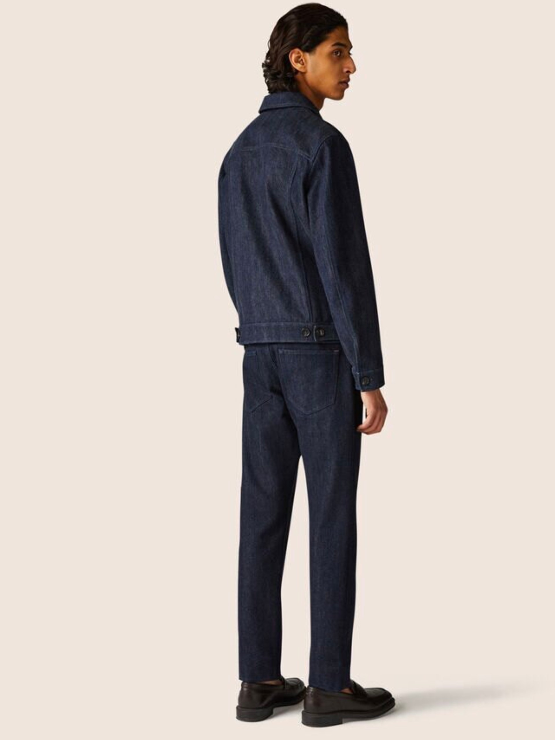 Loro Piana Quarona Five-Pocket straight-leg jeans in navy blue