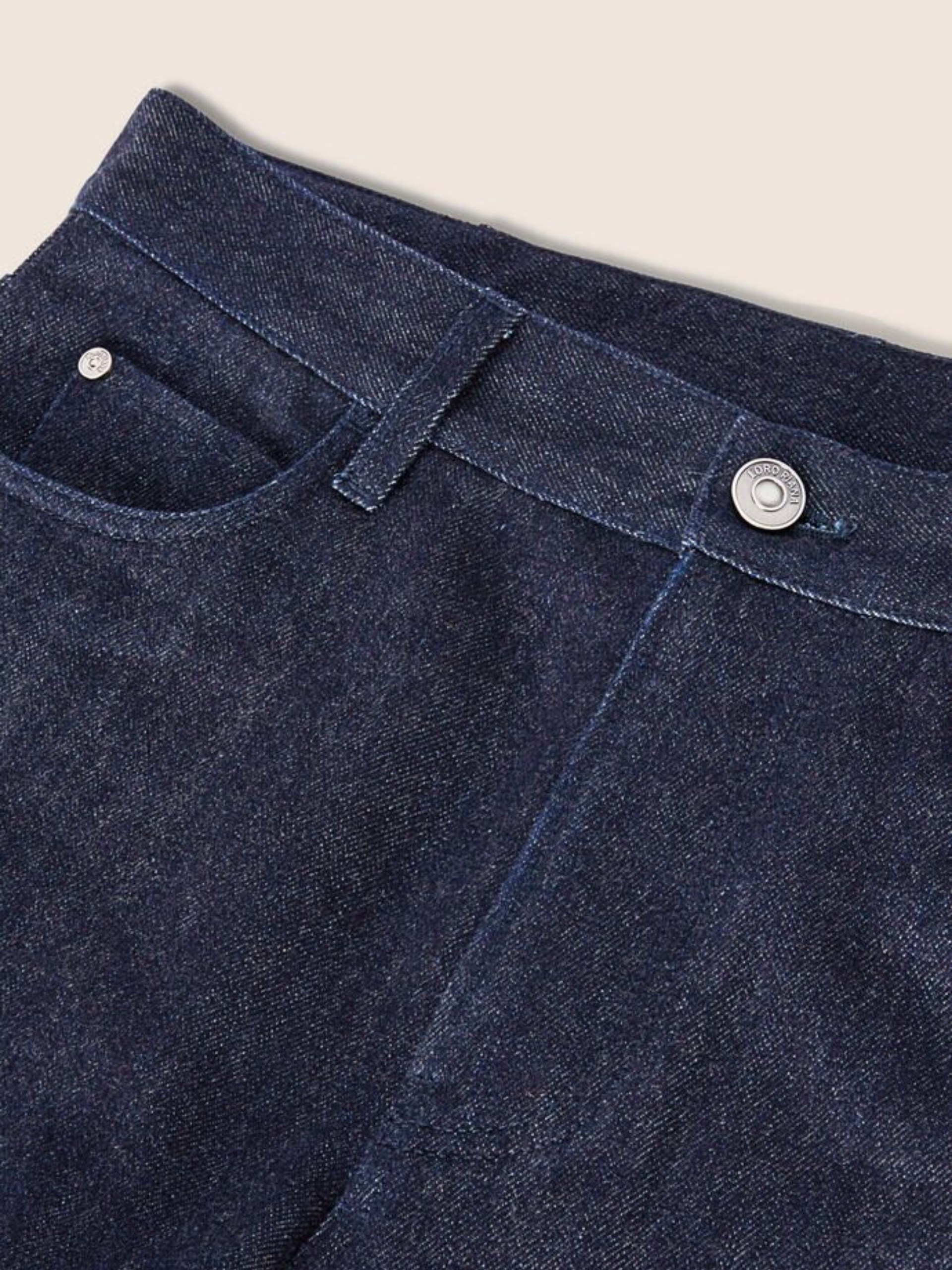 Loro Piana Quarona Five-Pocket straight-leg jeans in navy blue