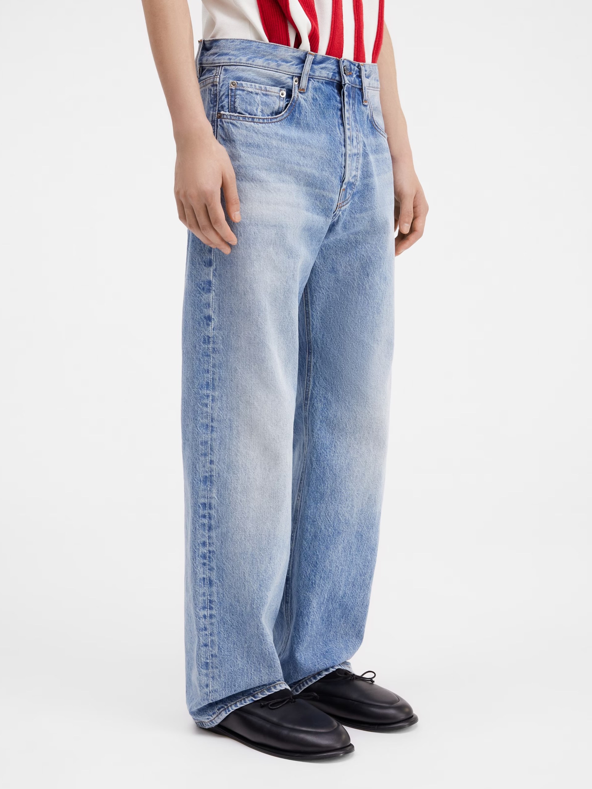 Jacquemus Le de Nîmes Suno straight fit jeans for men in light blue