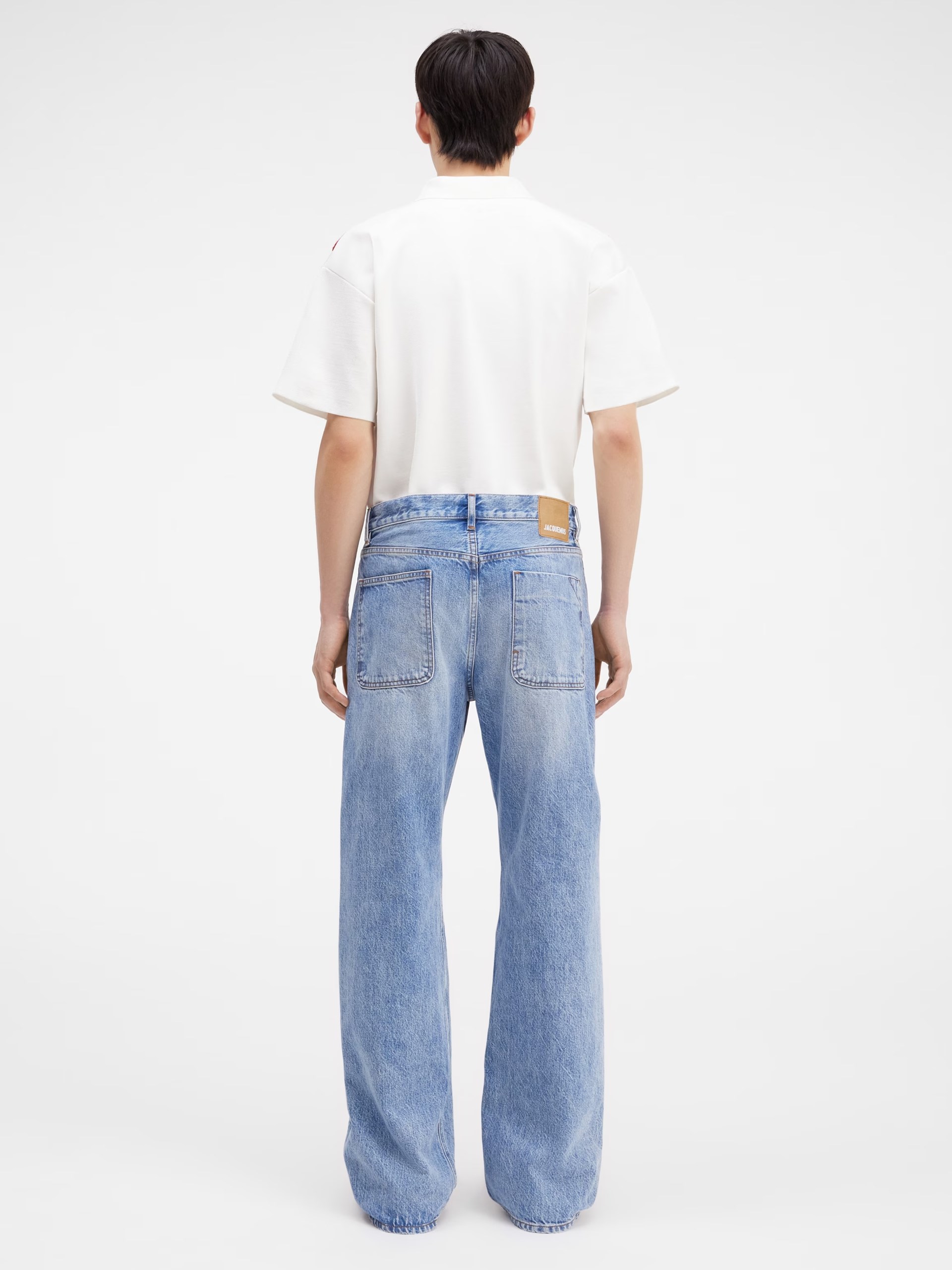 Jacquemus Le de Nîmes Suno straight fit jeans for men in light blue
