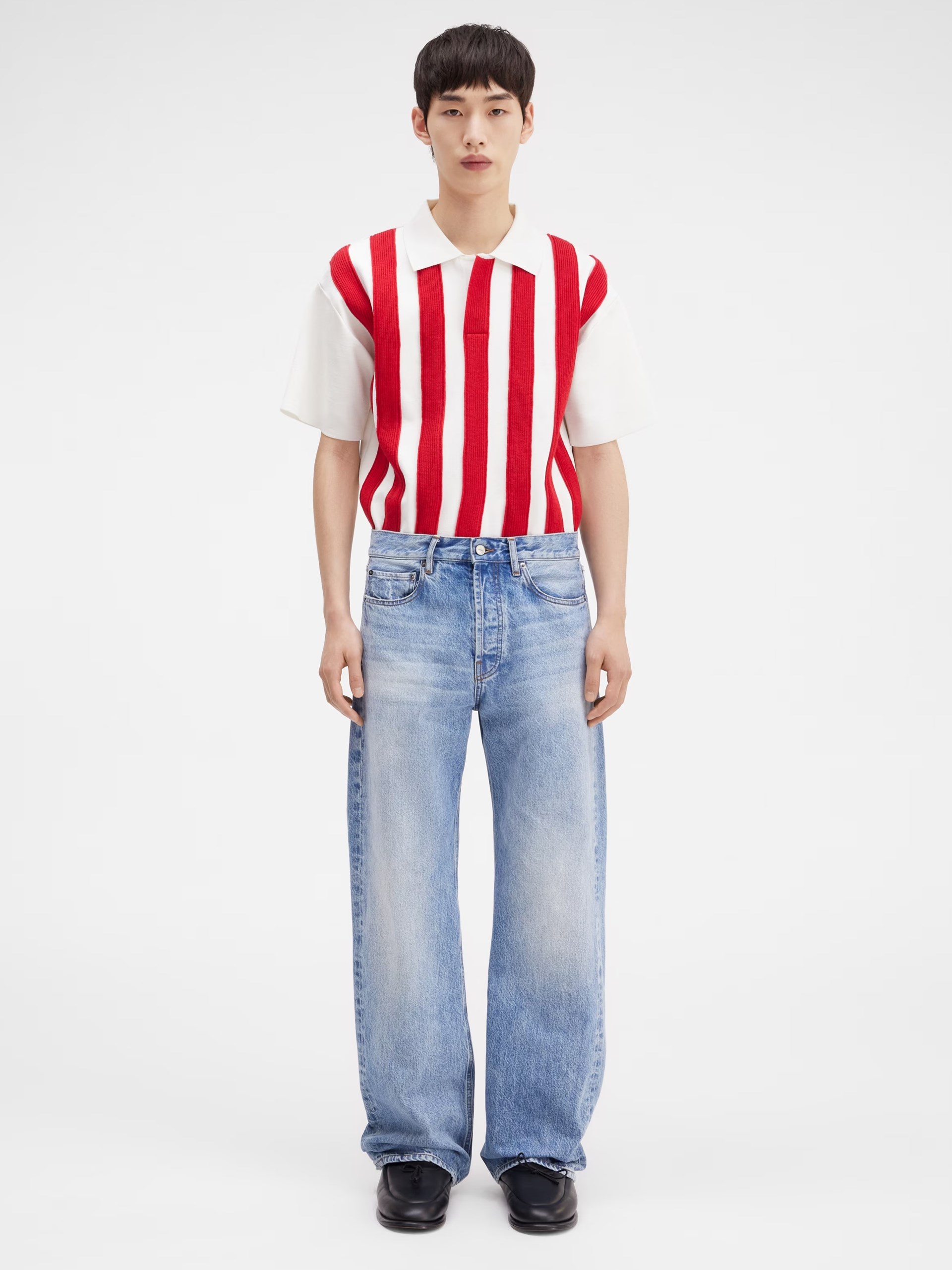 Jacquemus Le de Nîmes Suno straight fit jeans for men in light blue