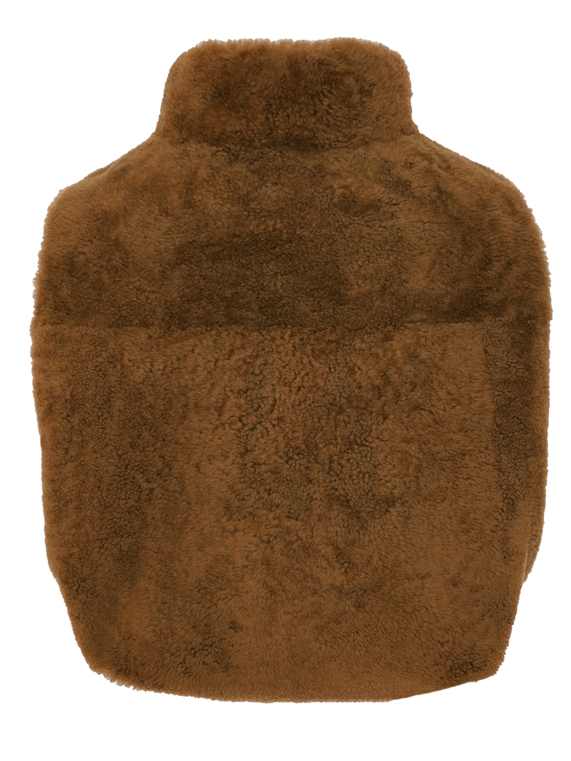 Yves Salomon double-sided zip-up tank top in brown