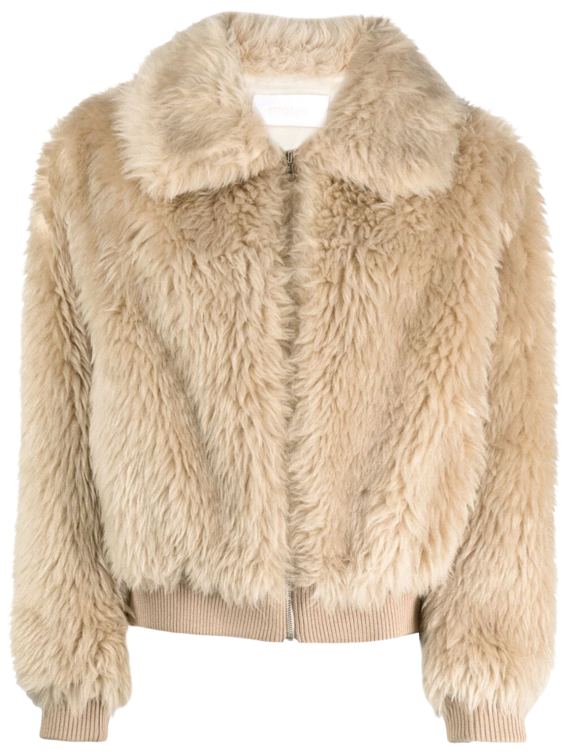 Yves Salomon Meteo Toscana faux-fur bomber jacket in beige