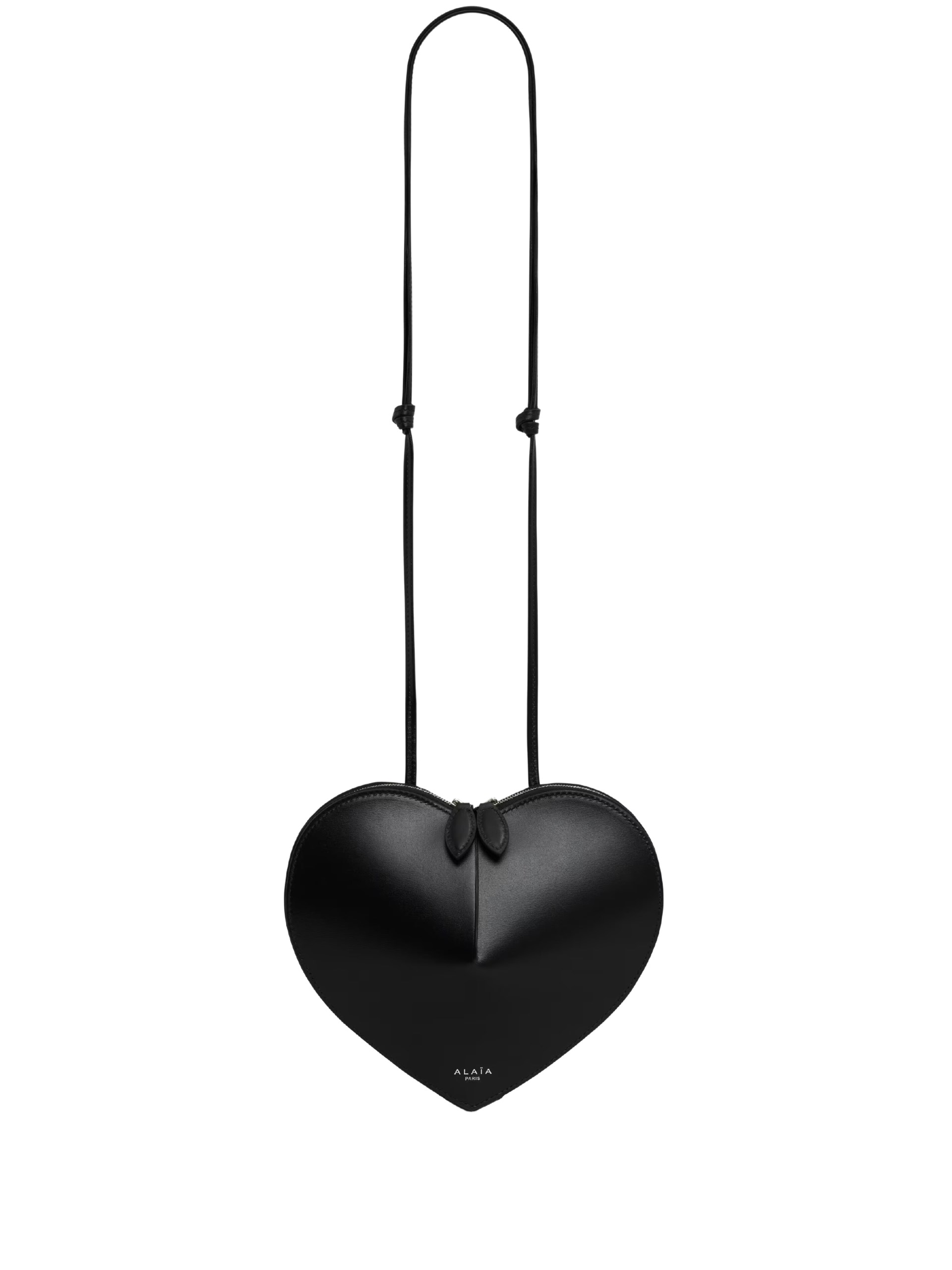 Alaїa LE CŒUR black leather bag in heart shape