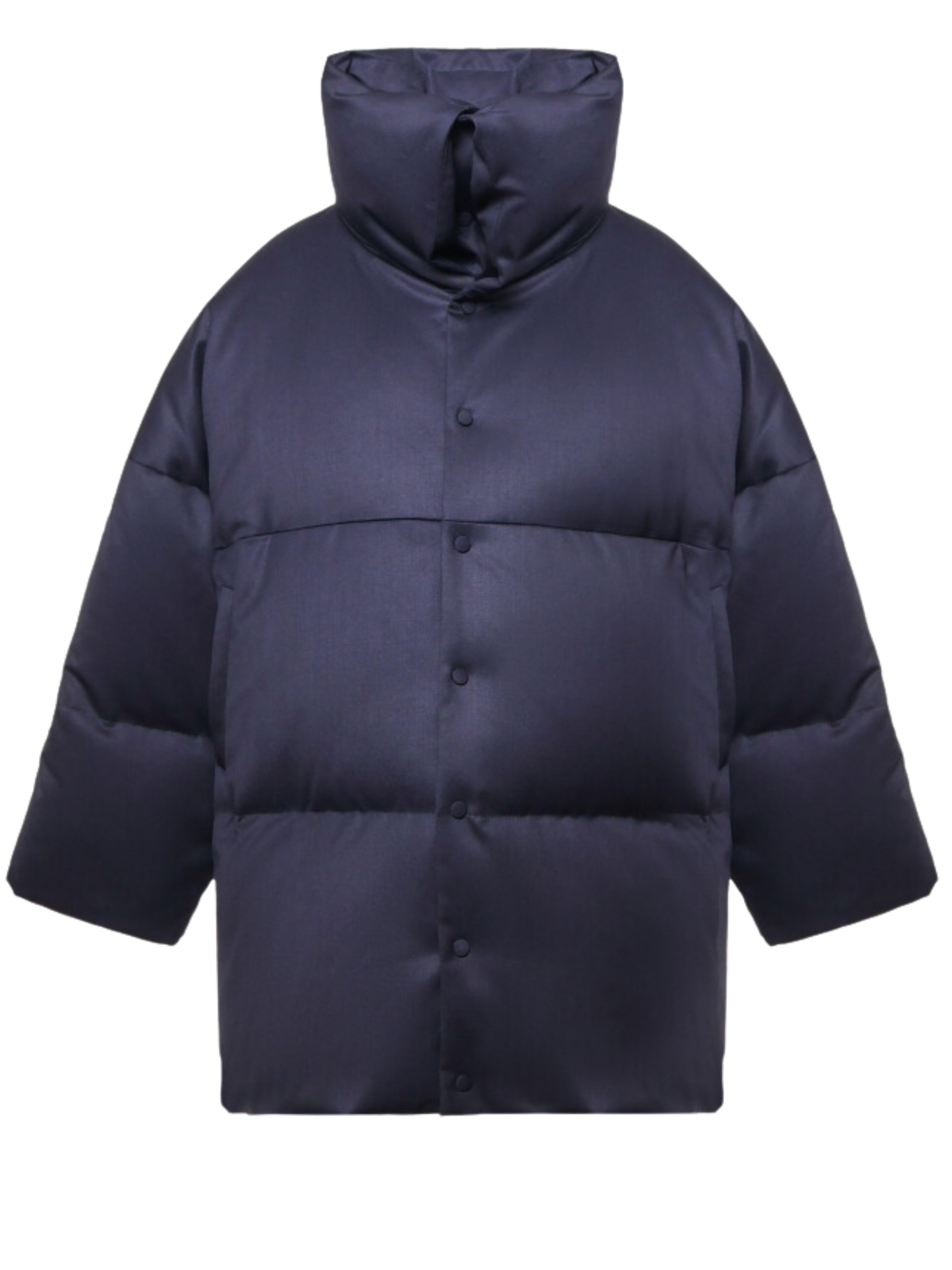 Alaїa Navy High Neck Nylon Jacket