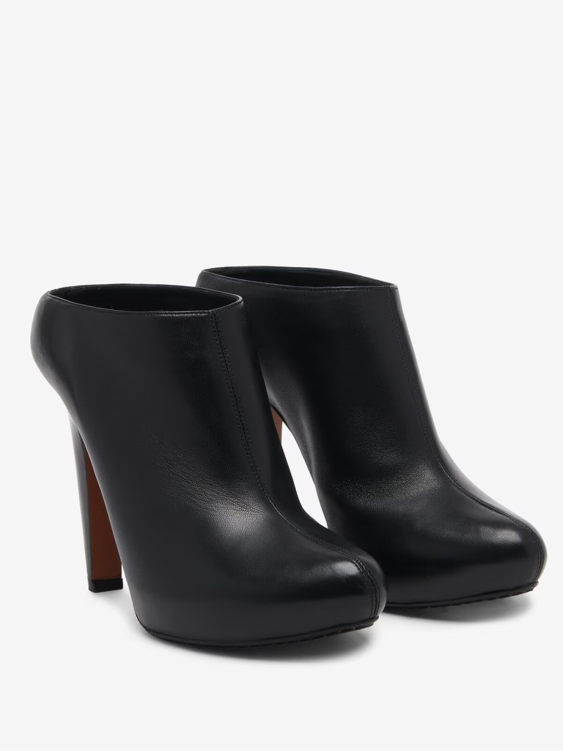Чорні шкіряні мюлі Alexander Mcqueen The Edge