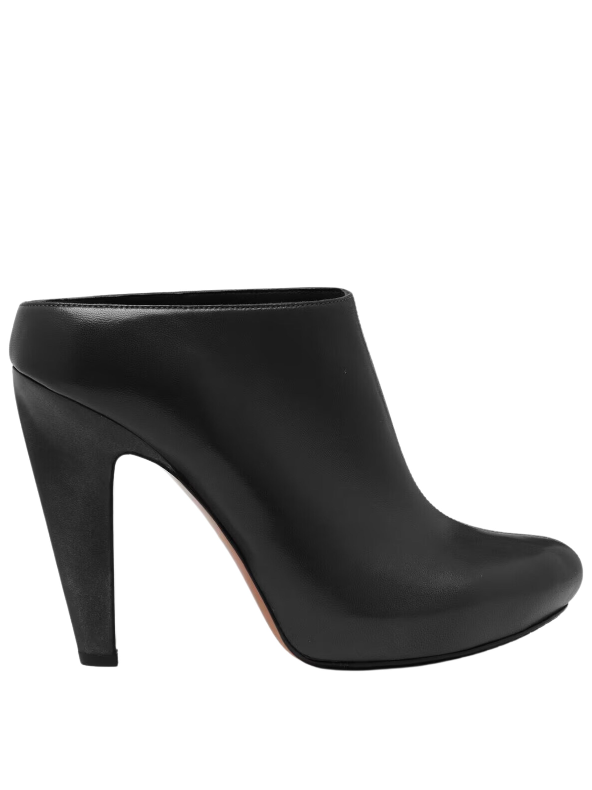 Alexander Mcqueen The Edge Black Leather Mules