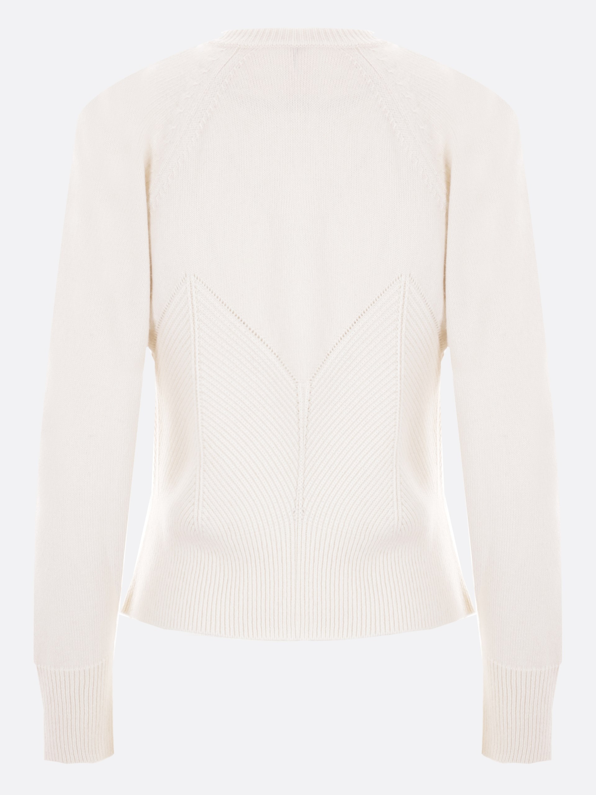 Alexander Mcqueen ivory wool and cashmere sweater
