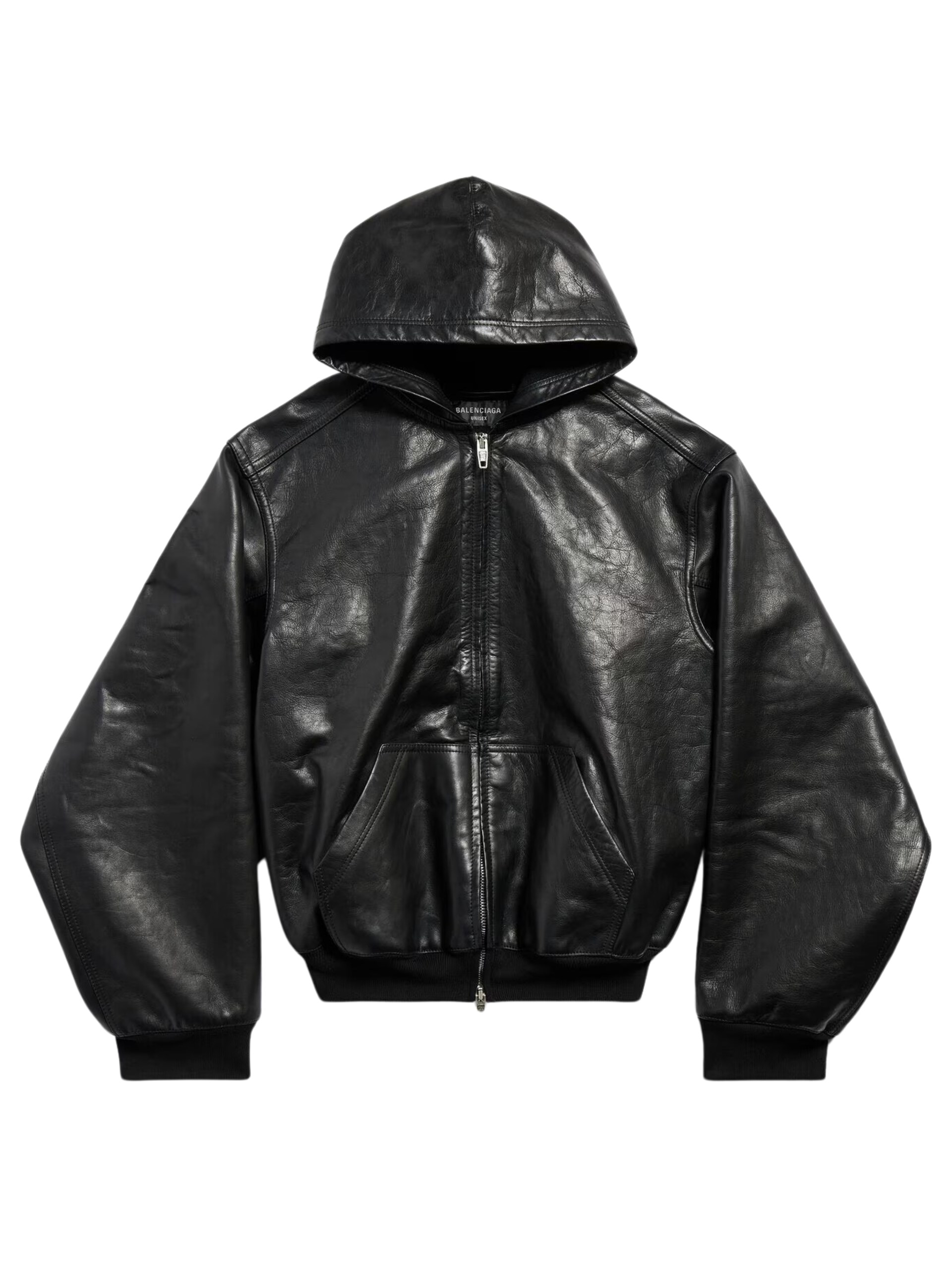 Buy Balenciaga Black oversized hooded jacket at the Park