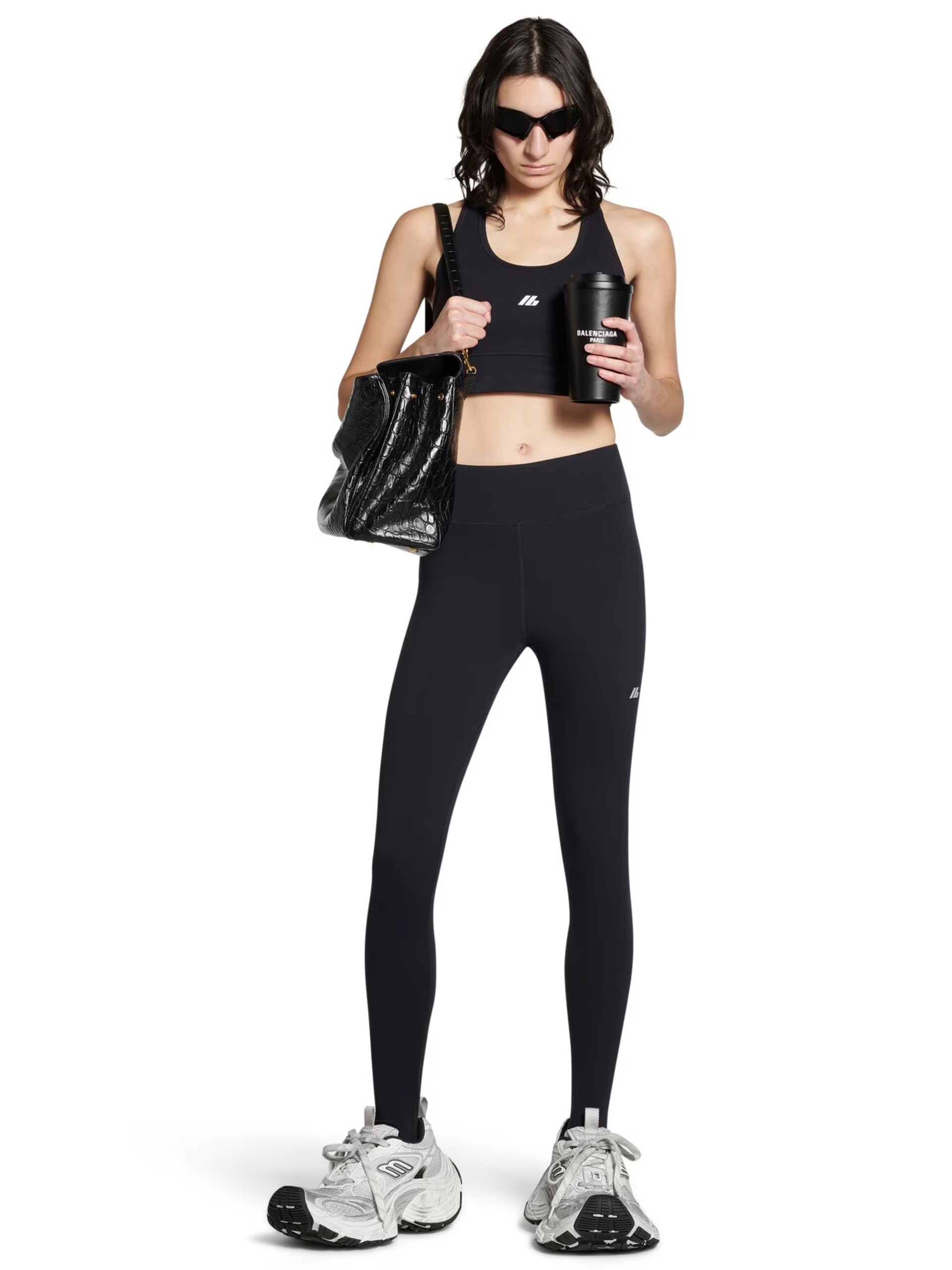 Чорний спортивний топ Balenciaga Activewear
