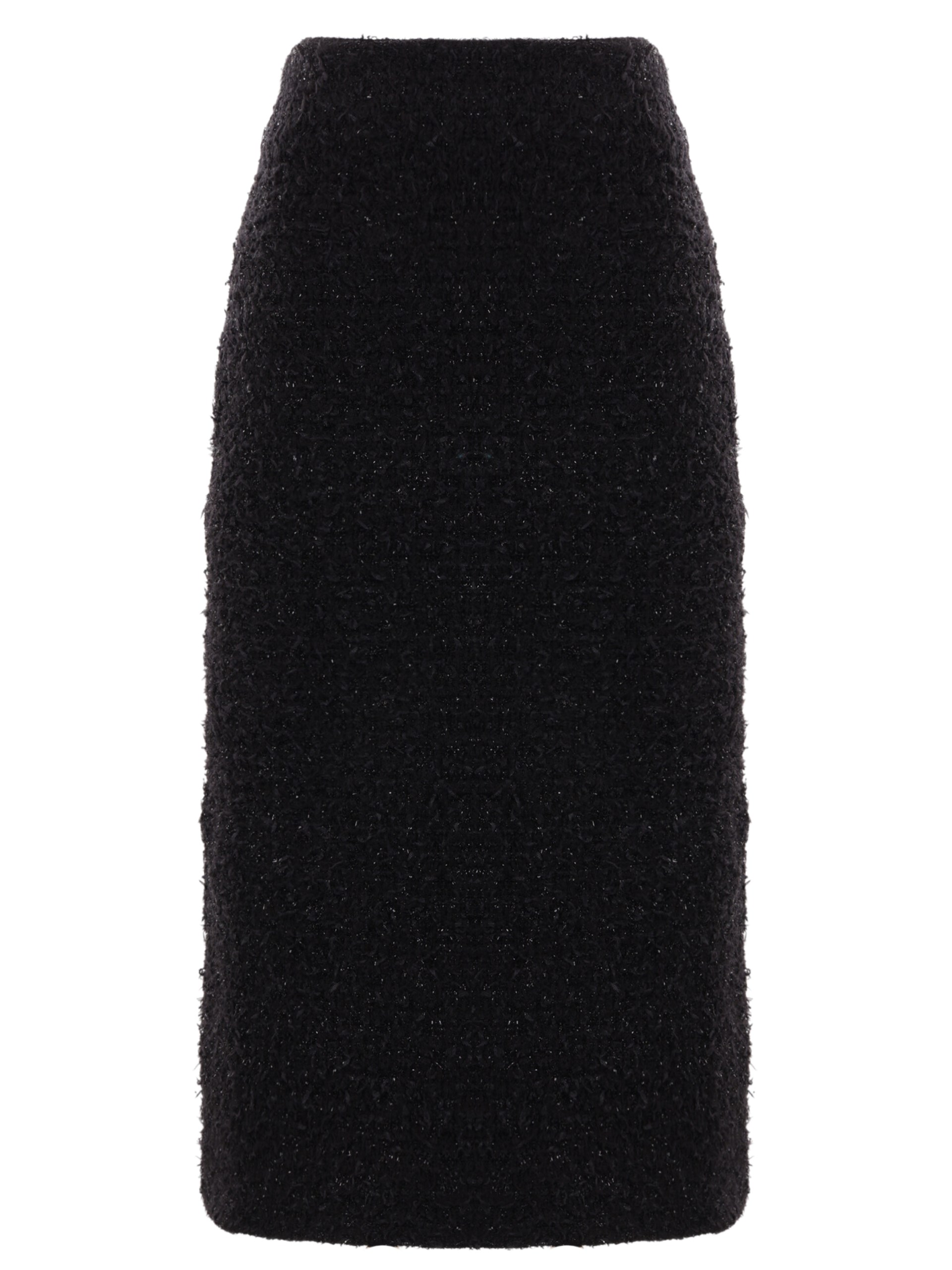Balenciaga black tweed skirt with lurex