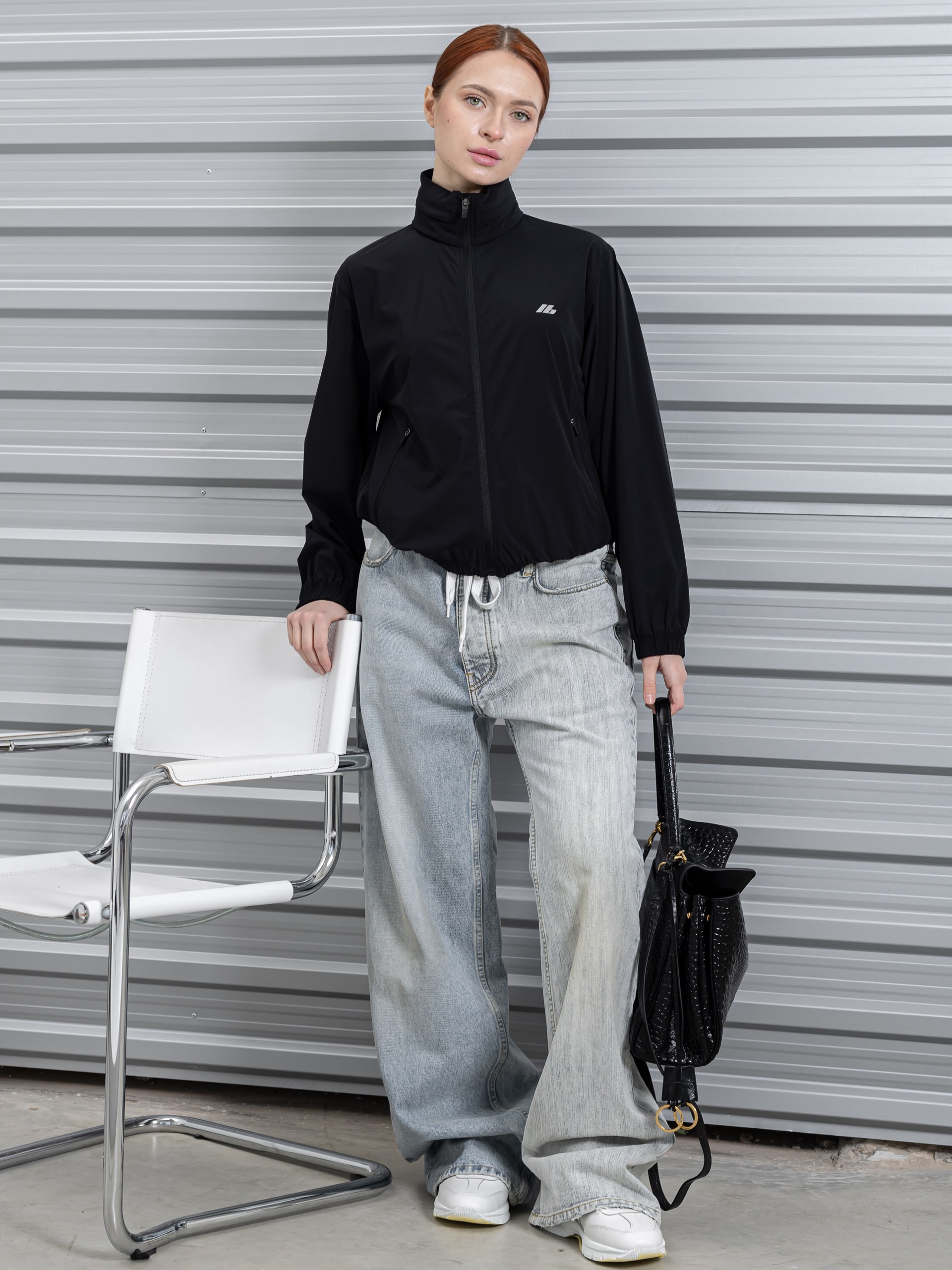 Світло-сині комбіновані джинси Balenciaga Fifty-fifty