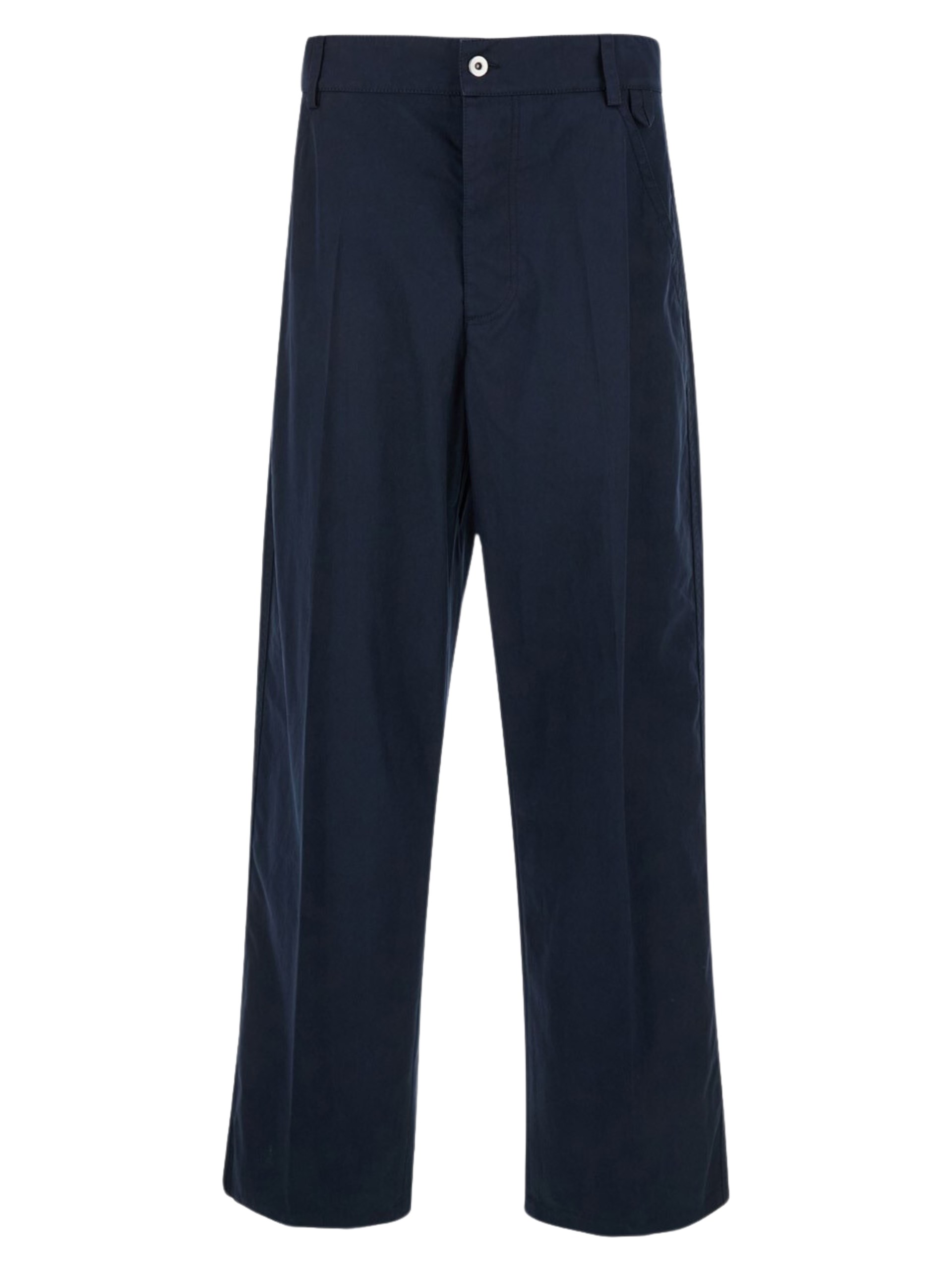 Bottega Veneta Men's Navy Straight Fit Trousers
