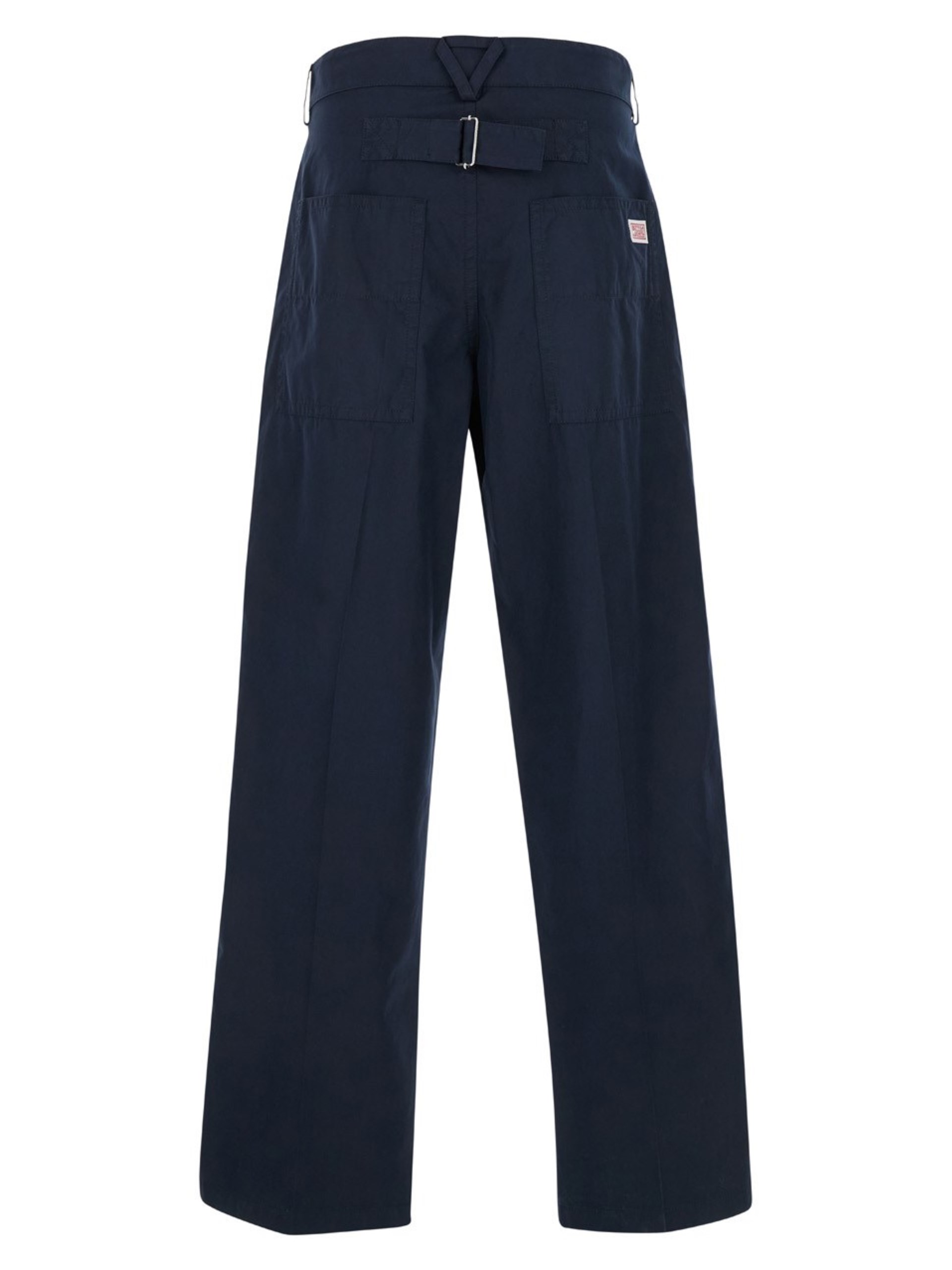 Bottega Veneta Men's Navy Straight Fit Trousers