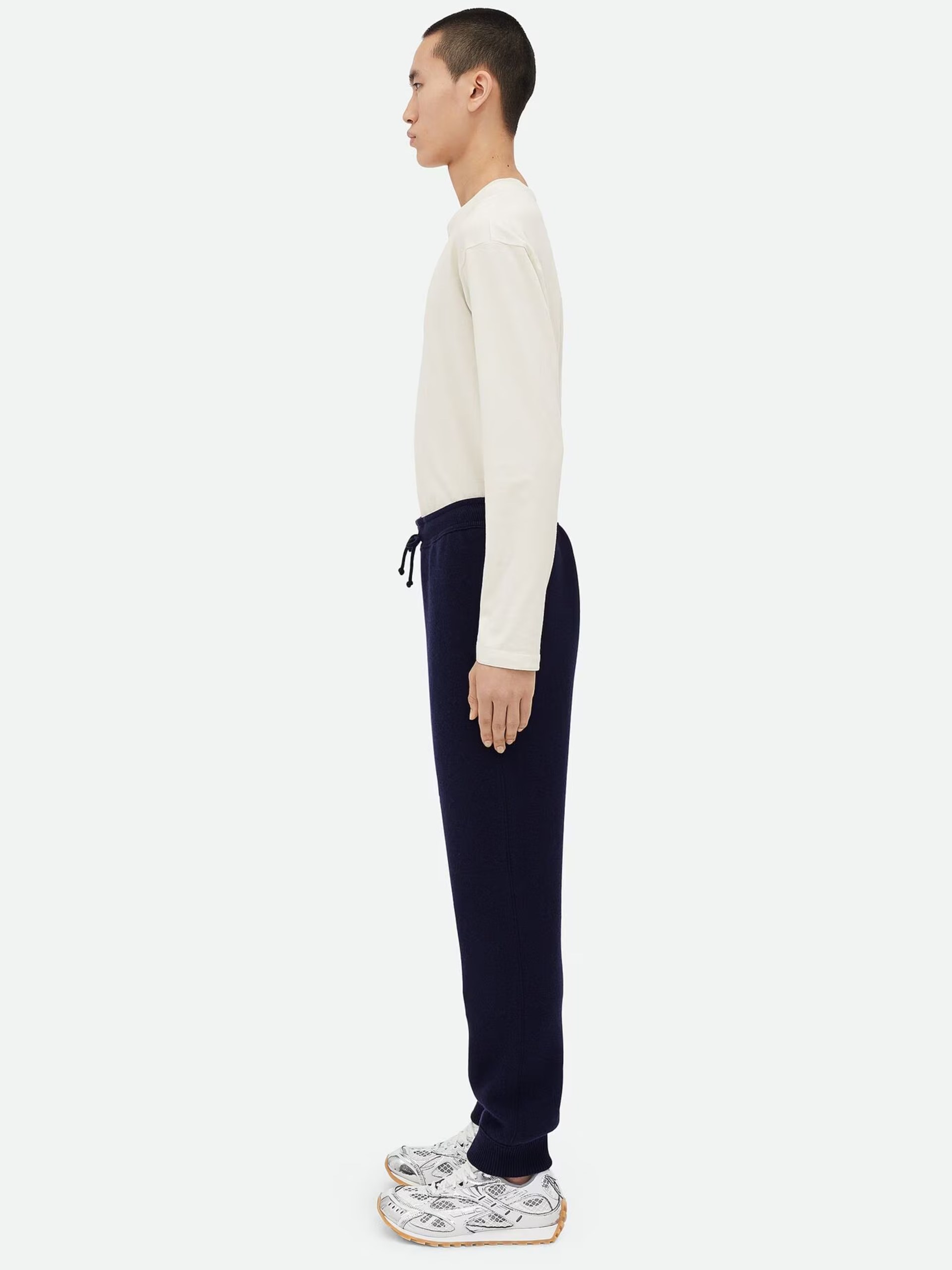 Bottega Veneta Men's Navy Cashmere Joggers