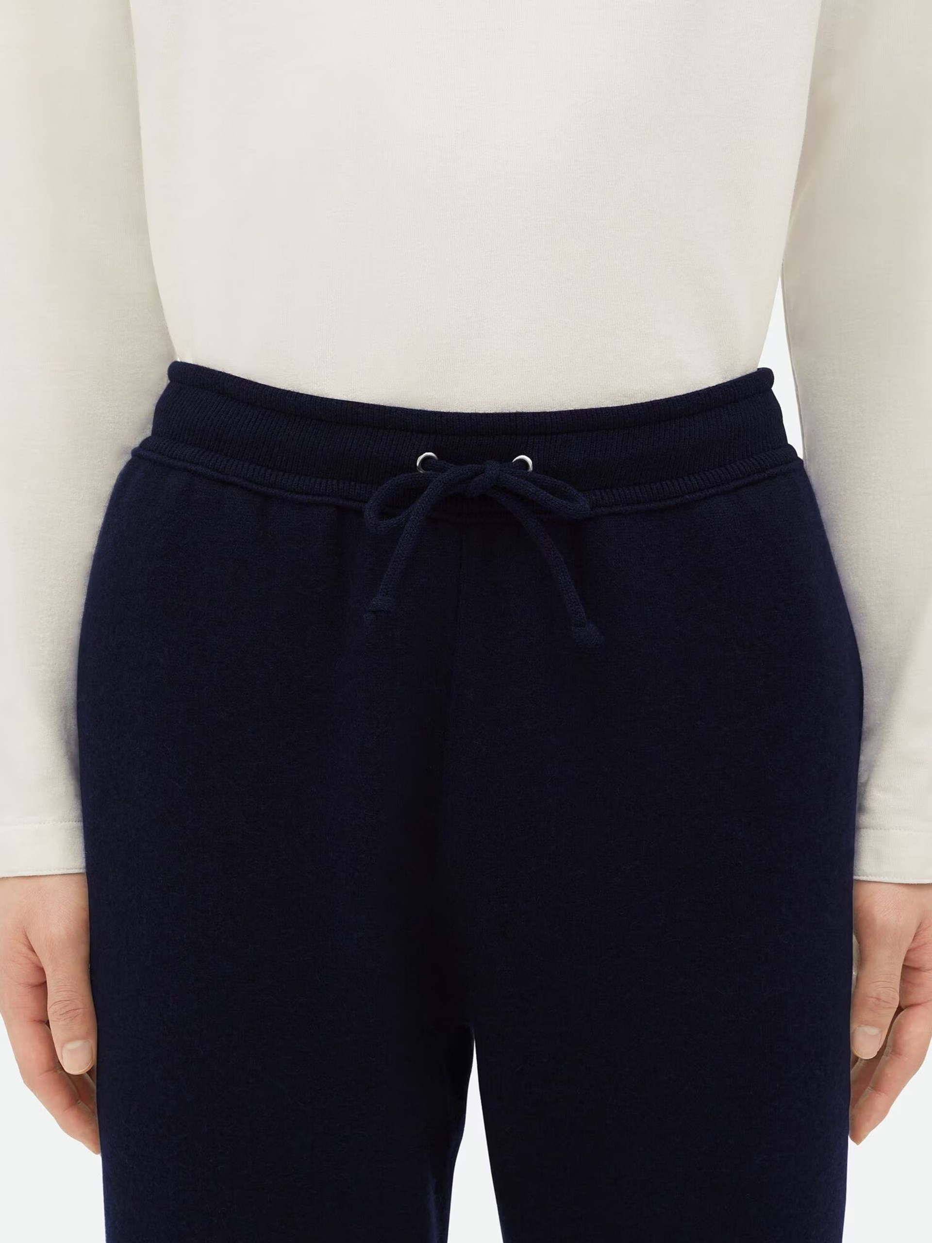 Bottega Veneta Men's Navy Cashmere Joggers