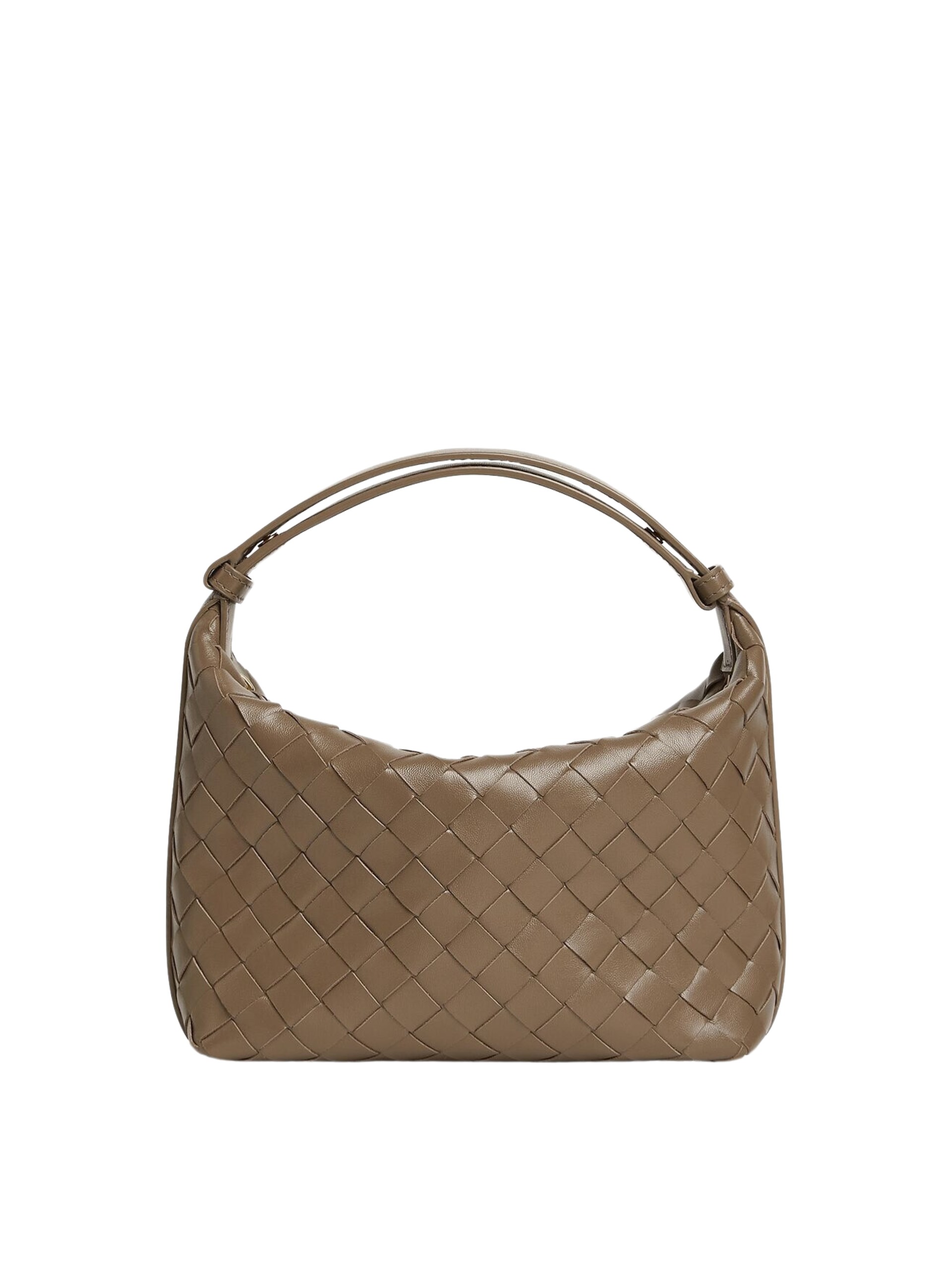 Tan Bottega Veneta Wallace bag in soft Intrecciato leather