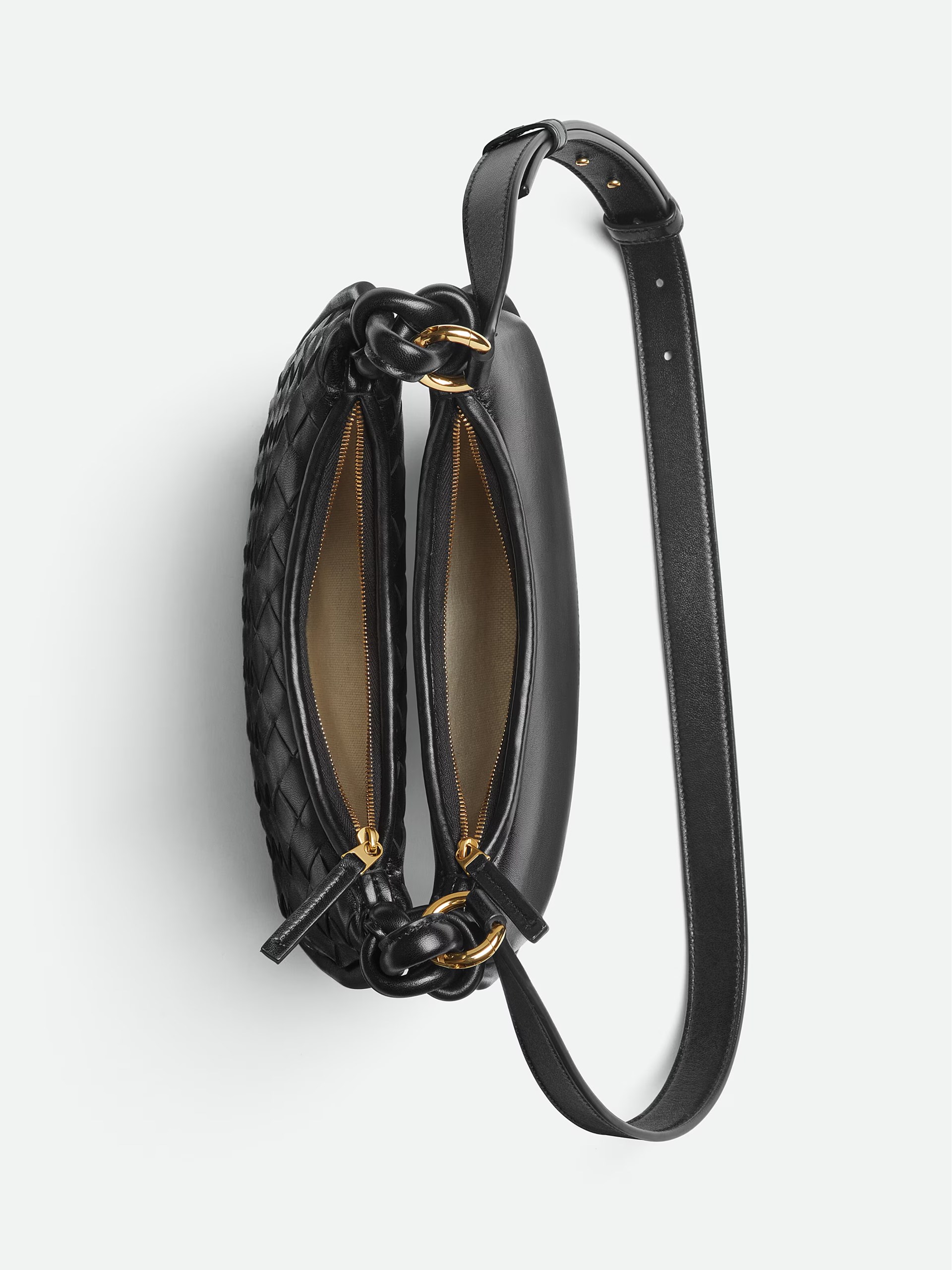 Black Bottega Veneta Gemelli bag in soft Intrecciato leather