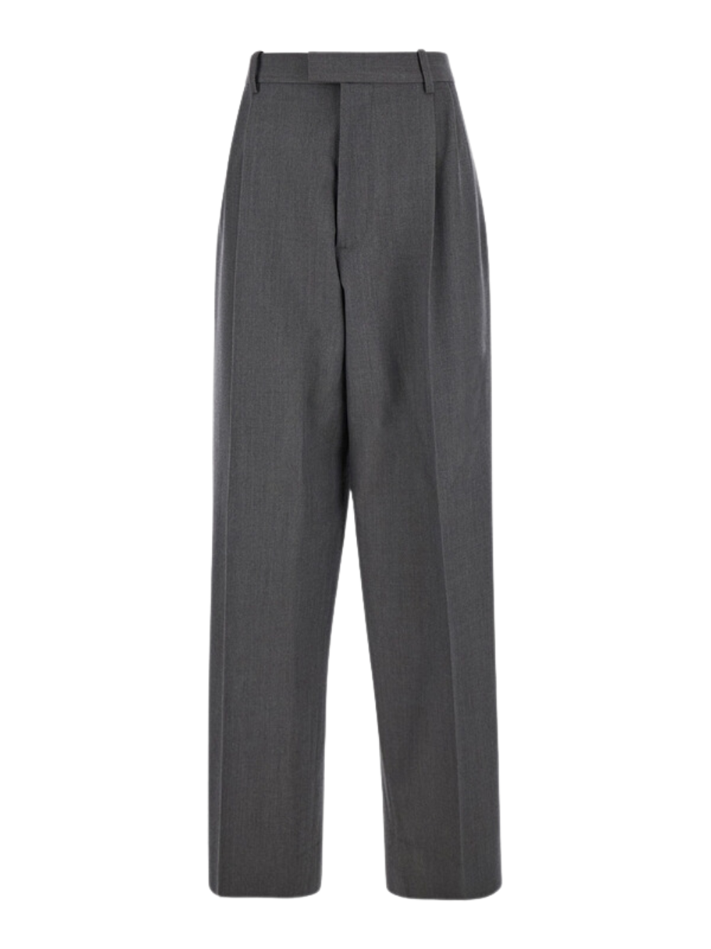 Bottega Veneta gray straight leg trousers