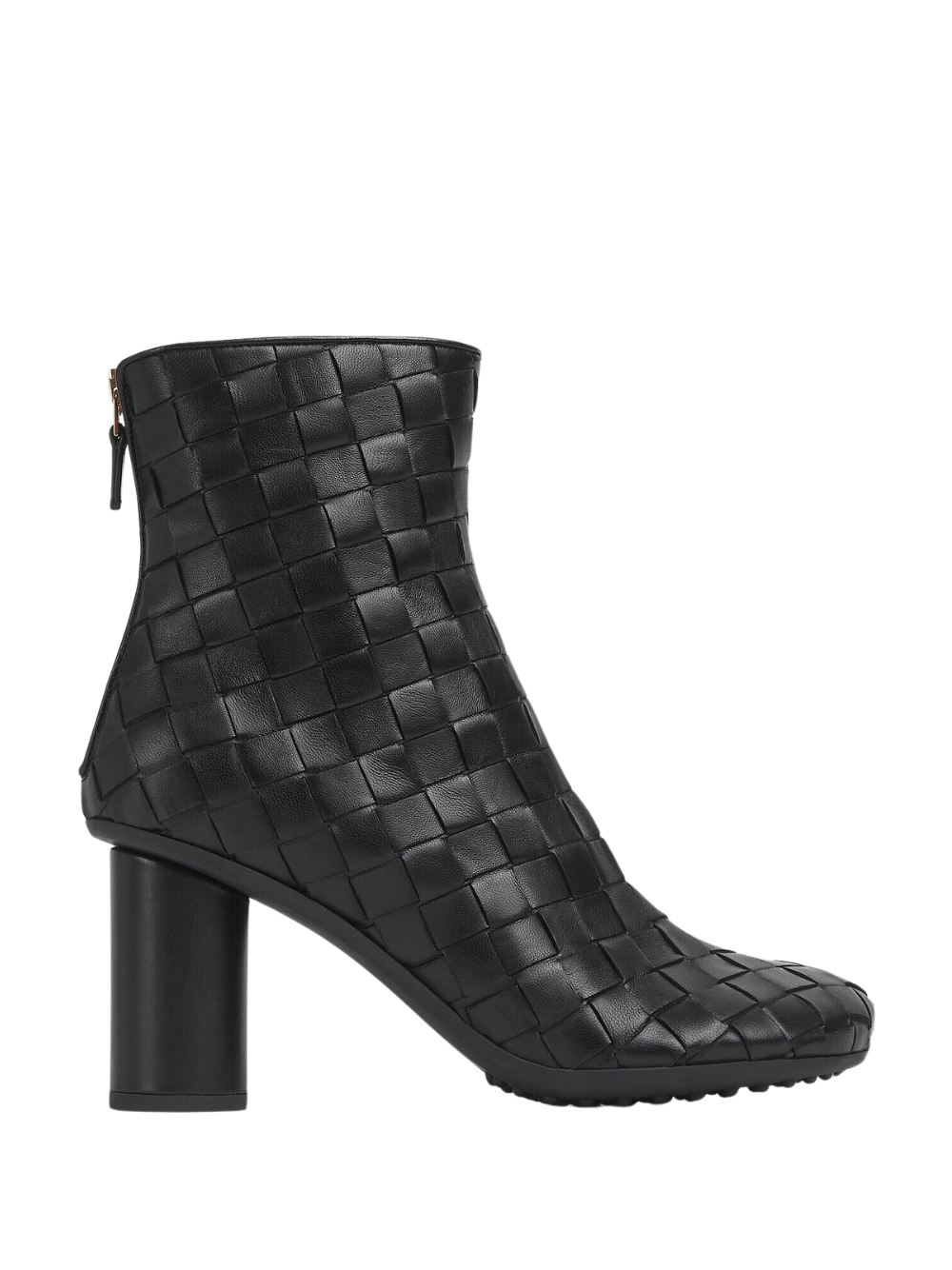 Чорні ботильйони Bottega Veneta зі шкіри