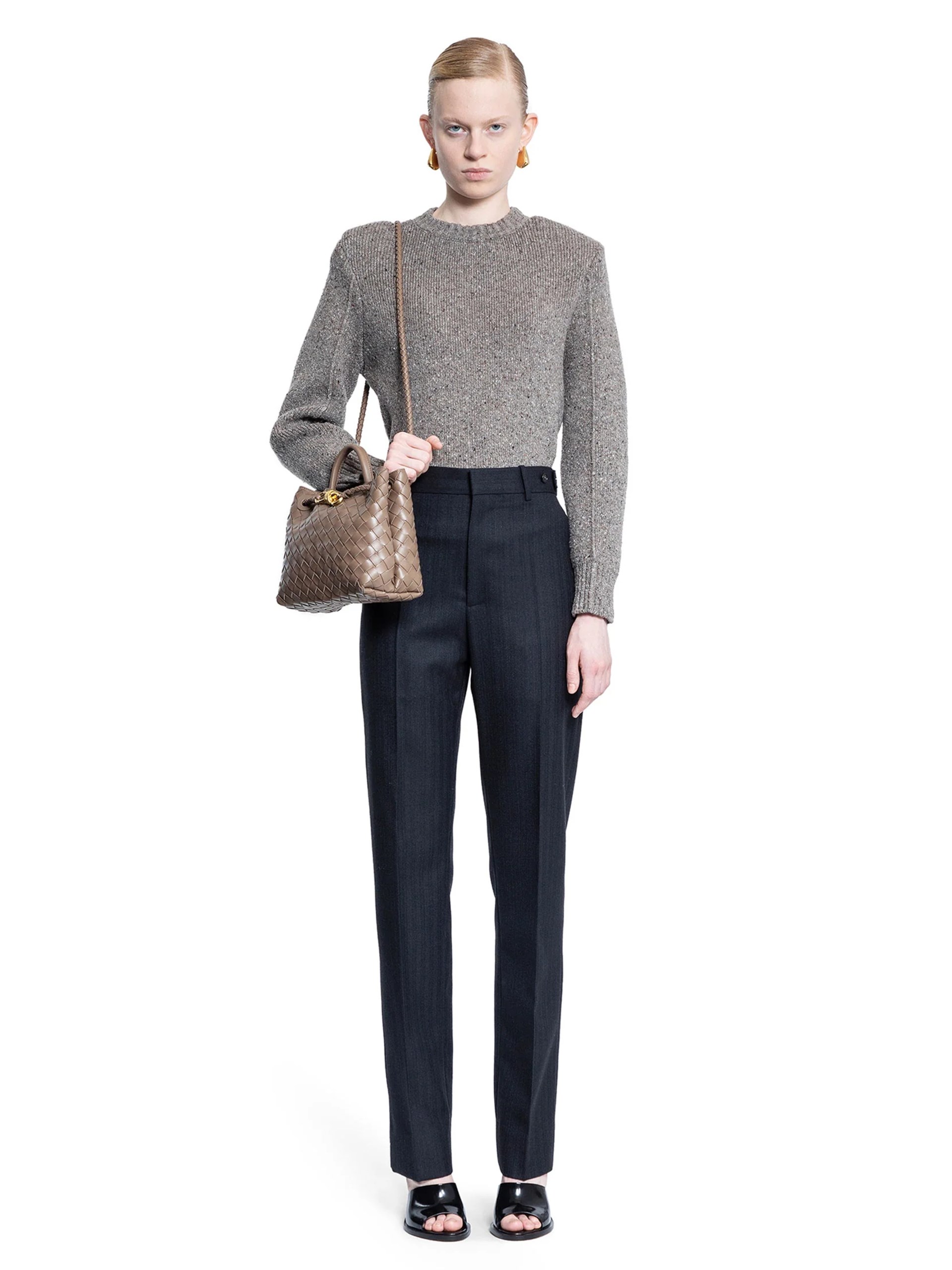 Bottega Veneta Navy Striped Pants
