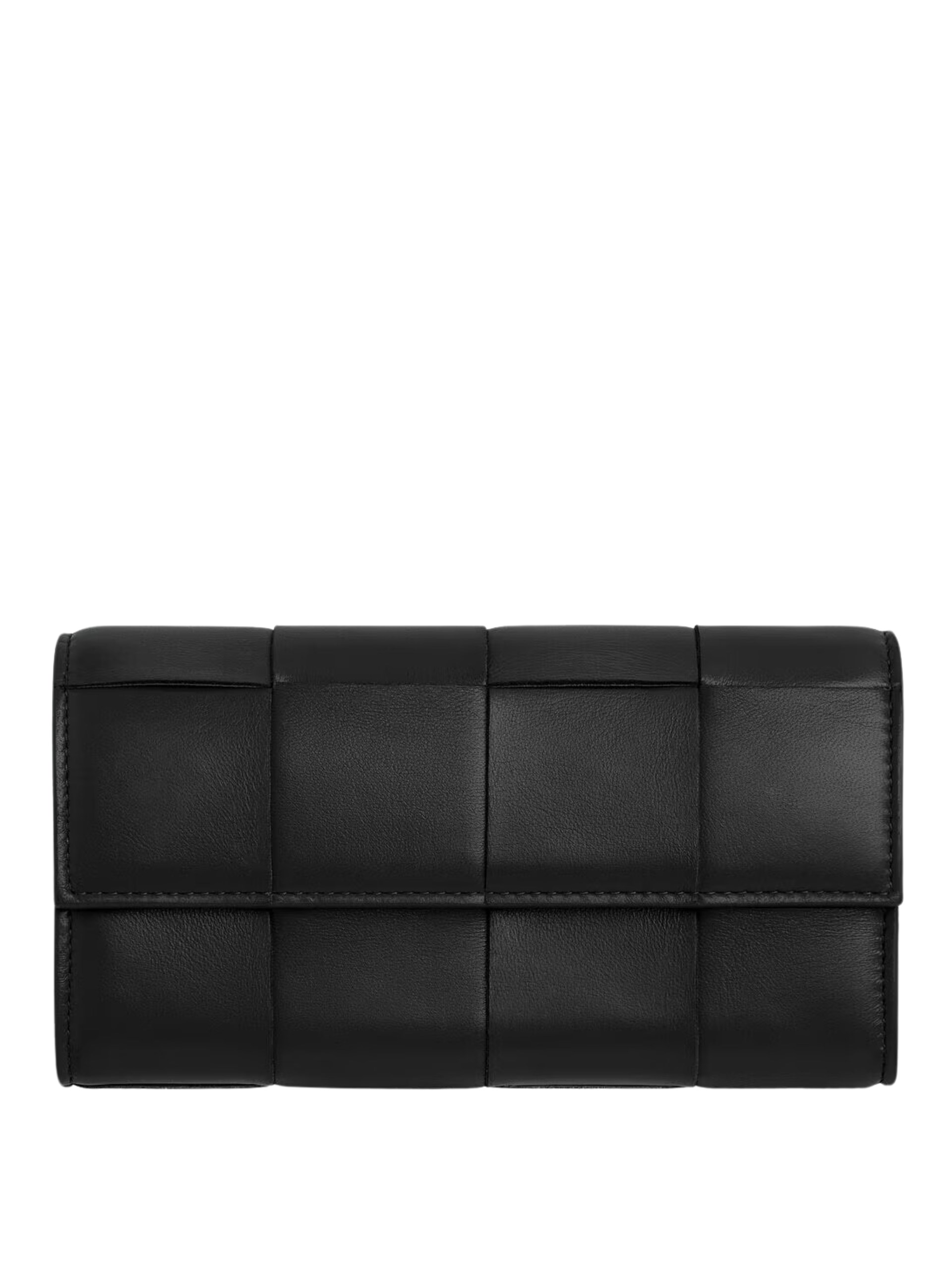 Bottega Veneta Black wallet in soft Intreccio leather
