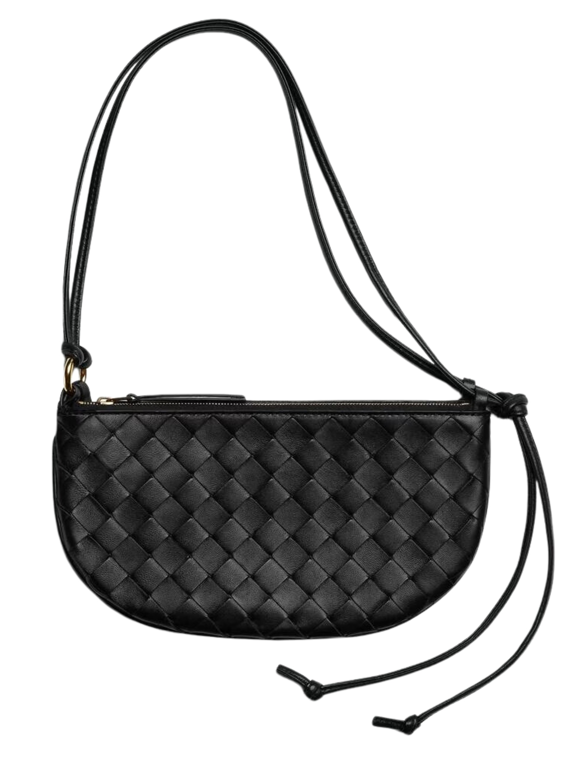 Bottega Veneta Intrecciato black Nappa leather double bag