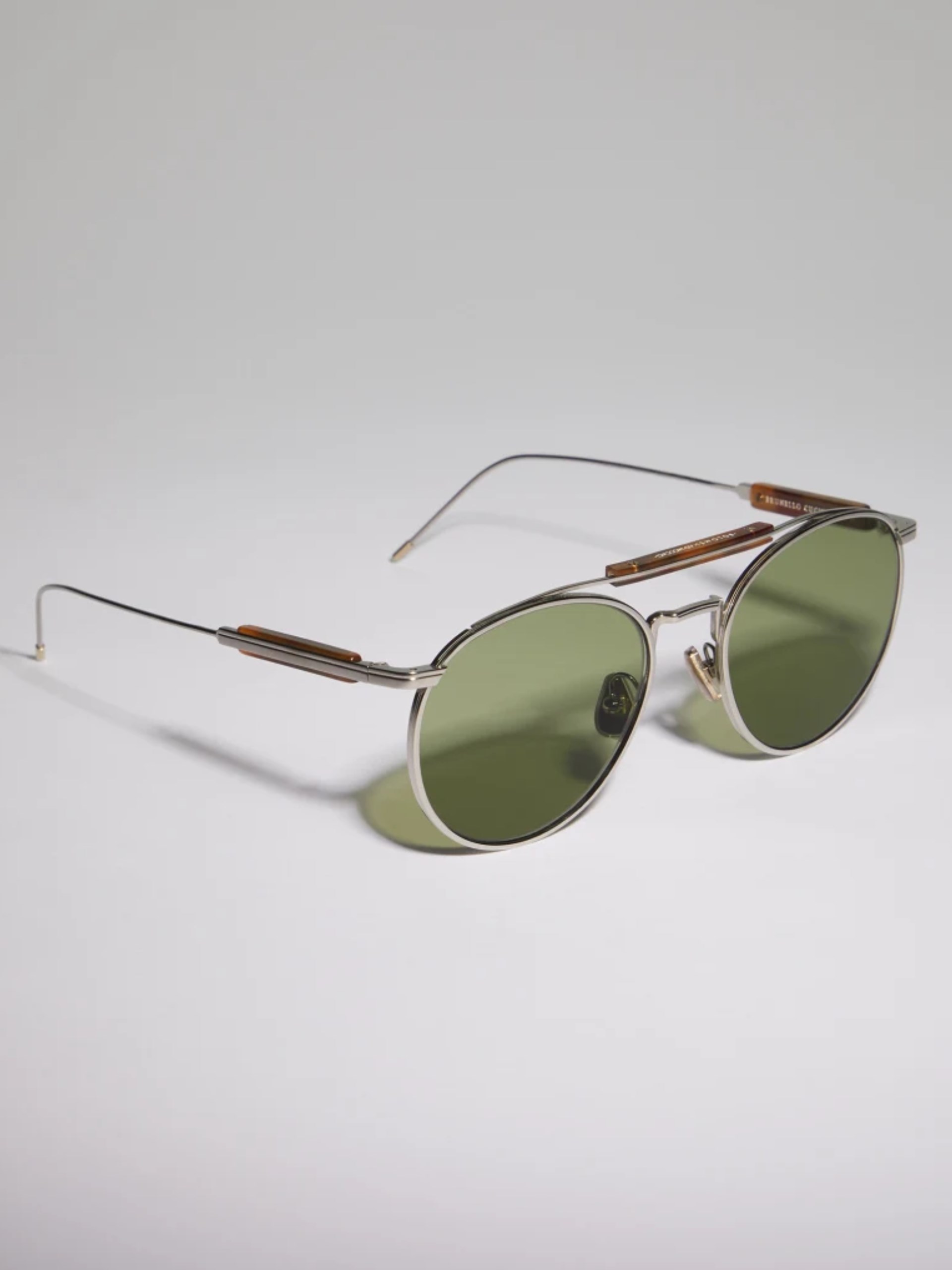 Сонцезахисні окуляри Brunello Cucinelli Sartorial Sunset з титану