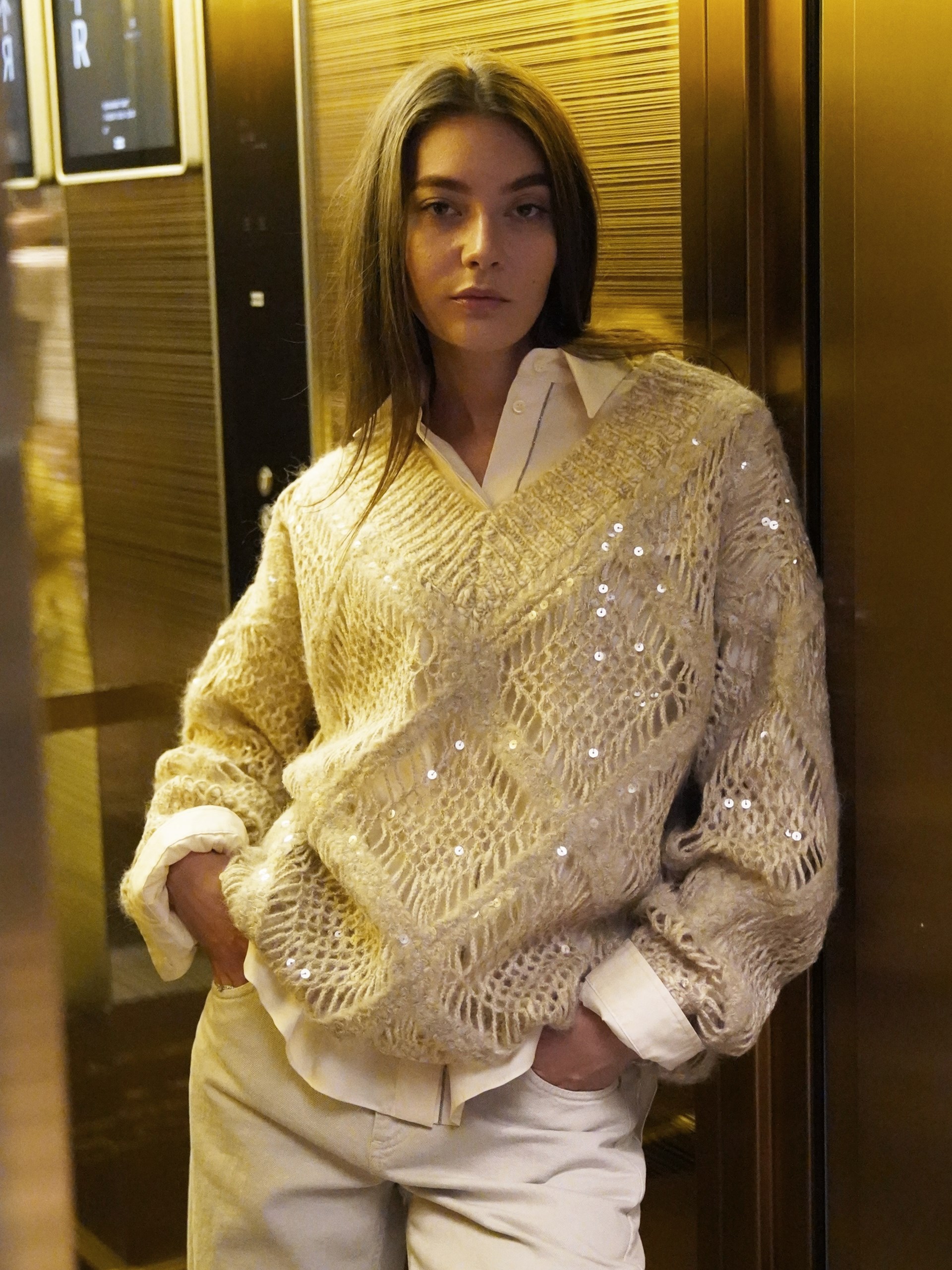 Brunello Cucinelli Sequin Embellished Knit Jumper