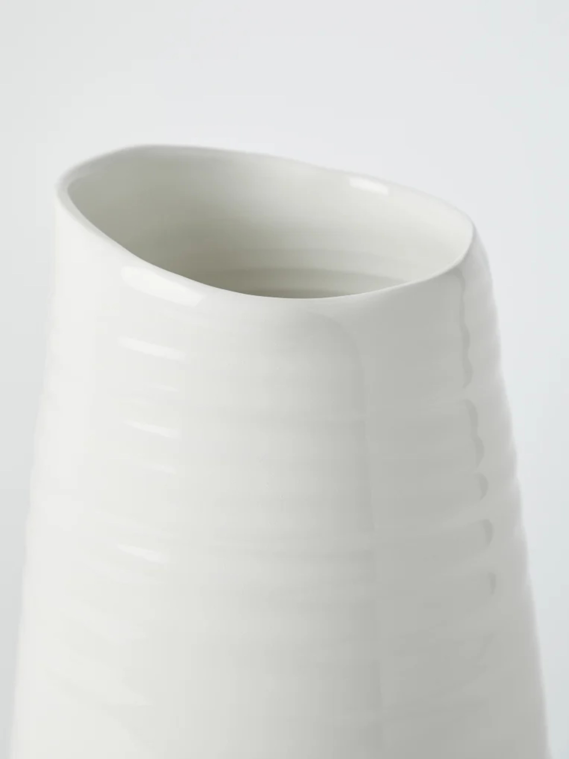 Brunello Cucinelli Tradition white ceramic vase