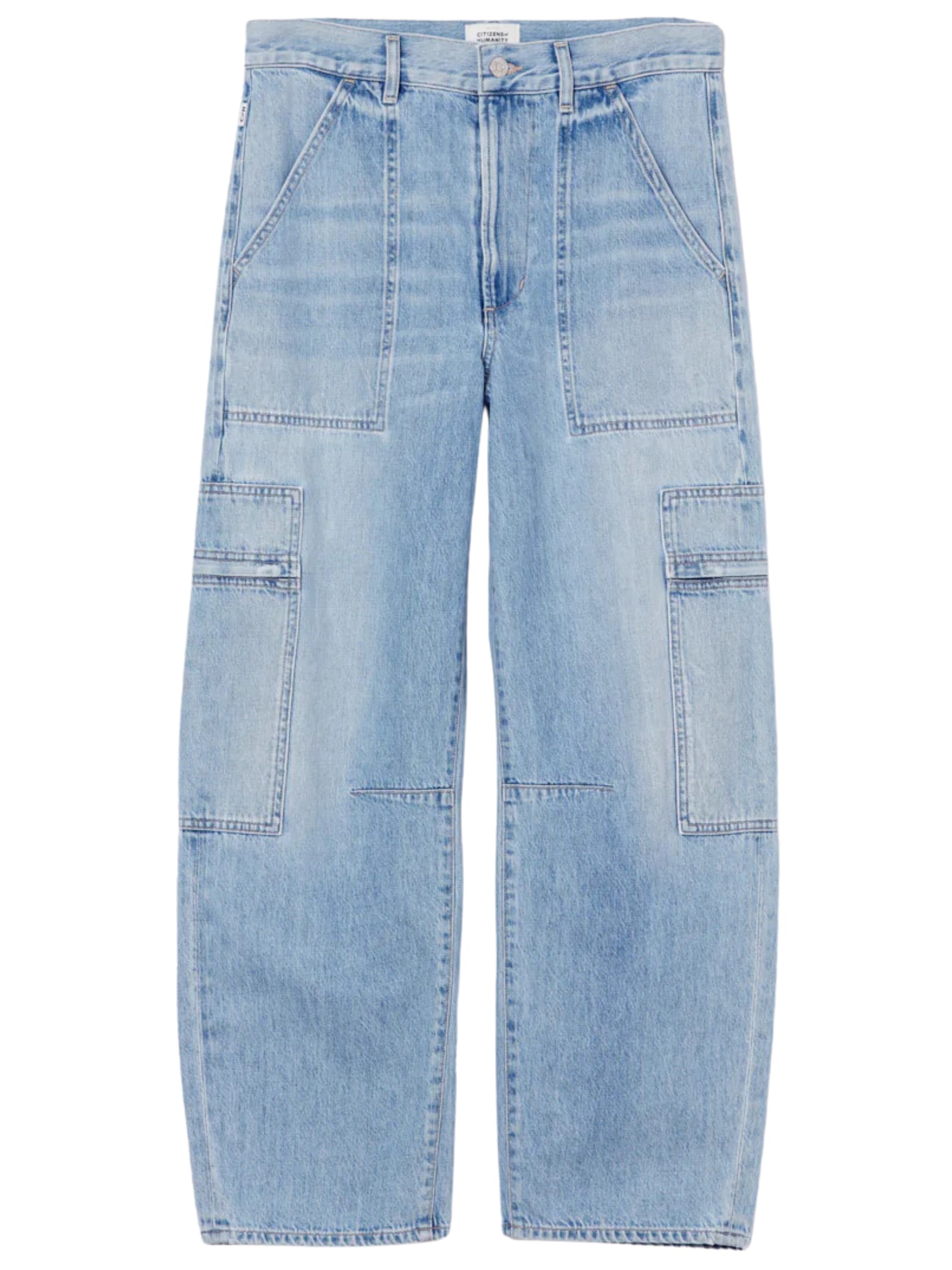 Citizens of Humanity Marcelle Low Slung Easy Cargo Jeans in light blue