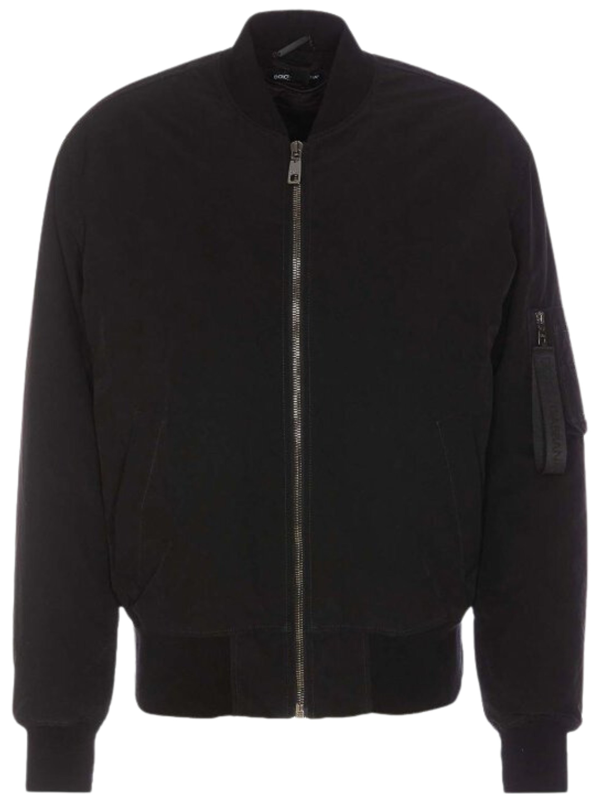Dolce&Gabbana men's black bomber jacket with lining