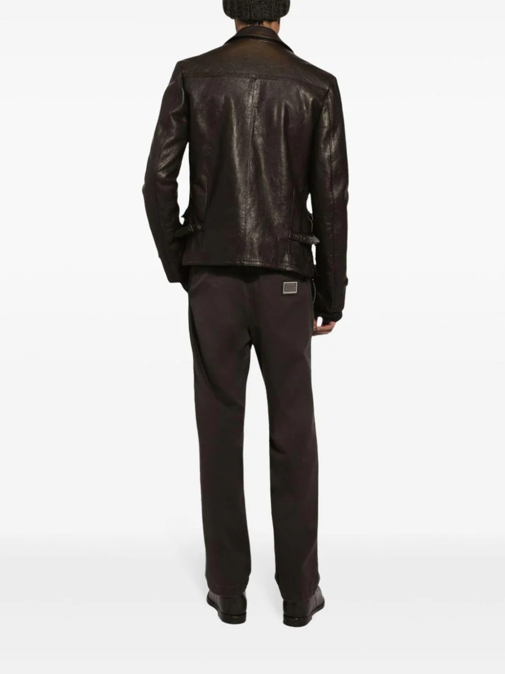 Dolce&Gabbana men's brown loose-fit pants