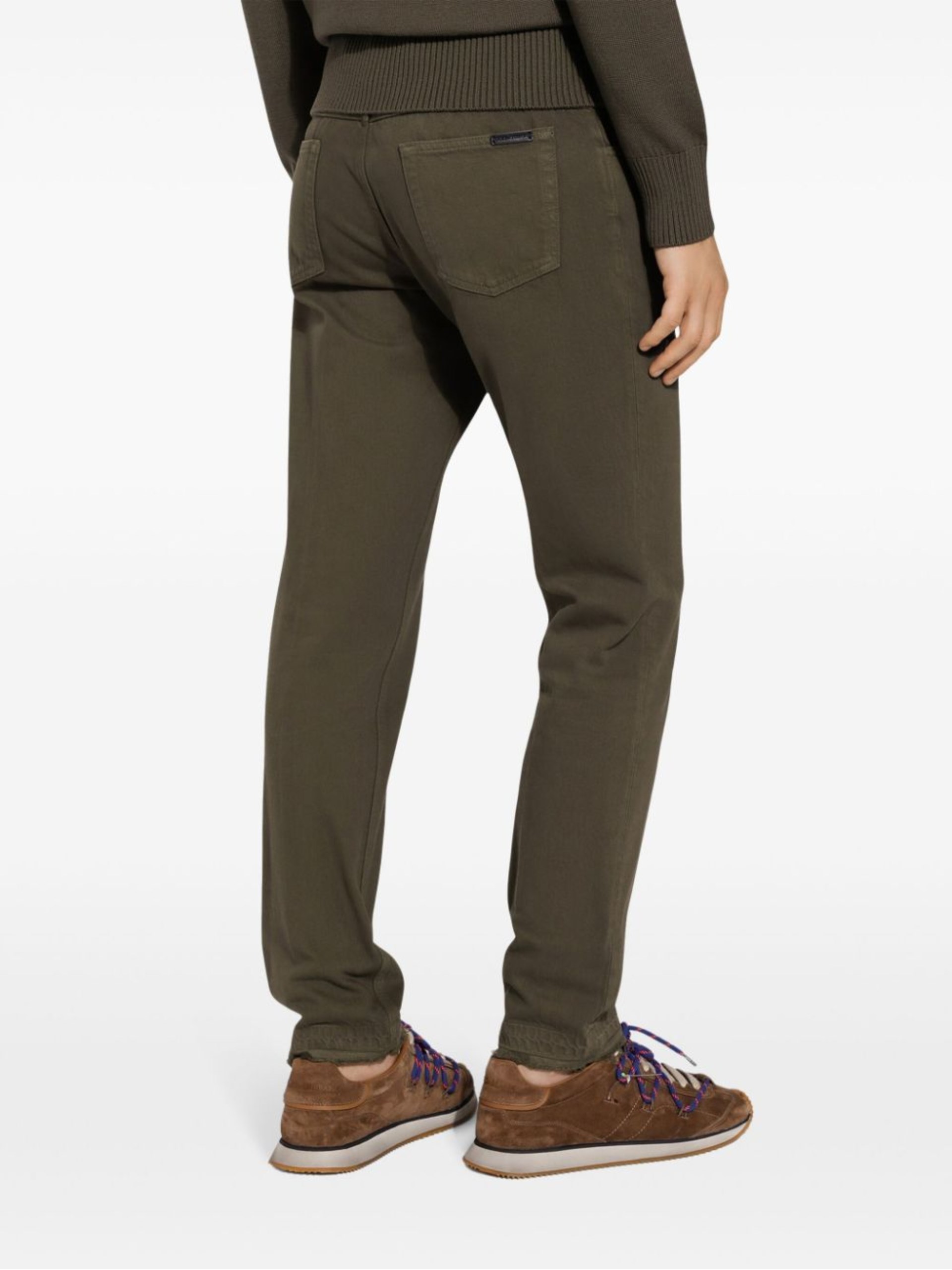 Dolce&Gabbana men's straight pants in khaki