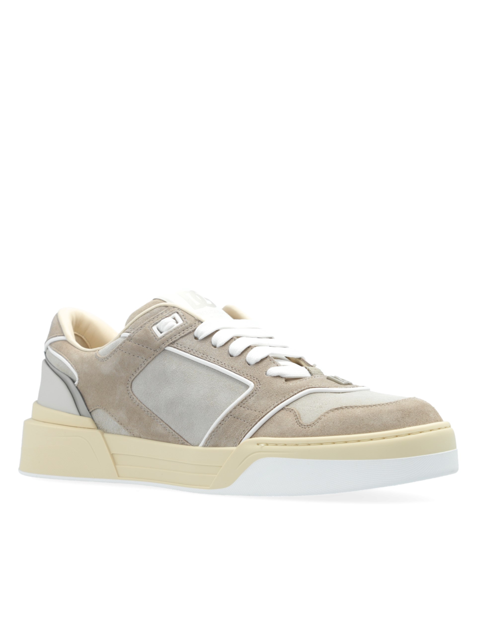 Dolce&Gabbana men's gray-beige sneakers with logo