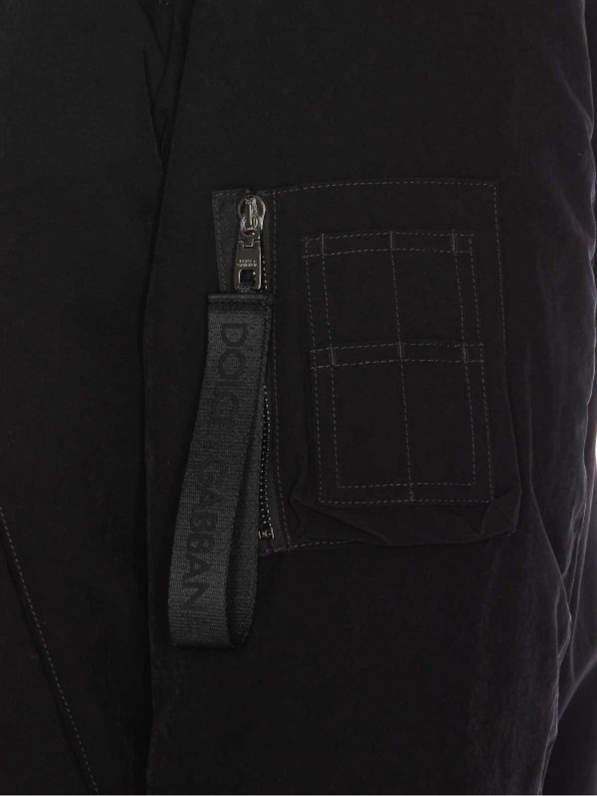 Dolce&Gabbana men's black bomber jacket with lining
