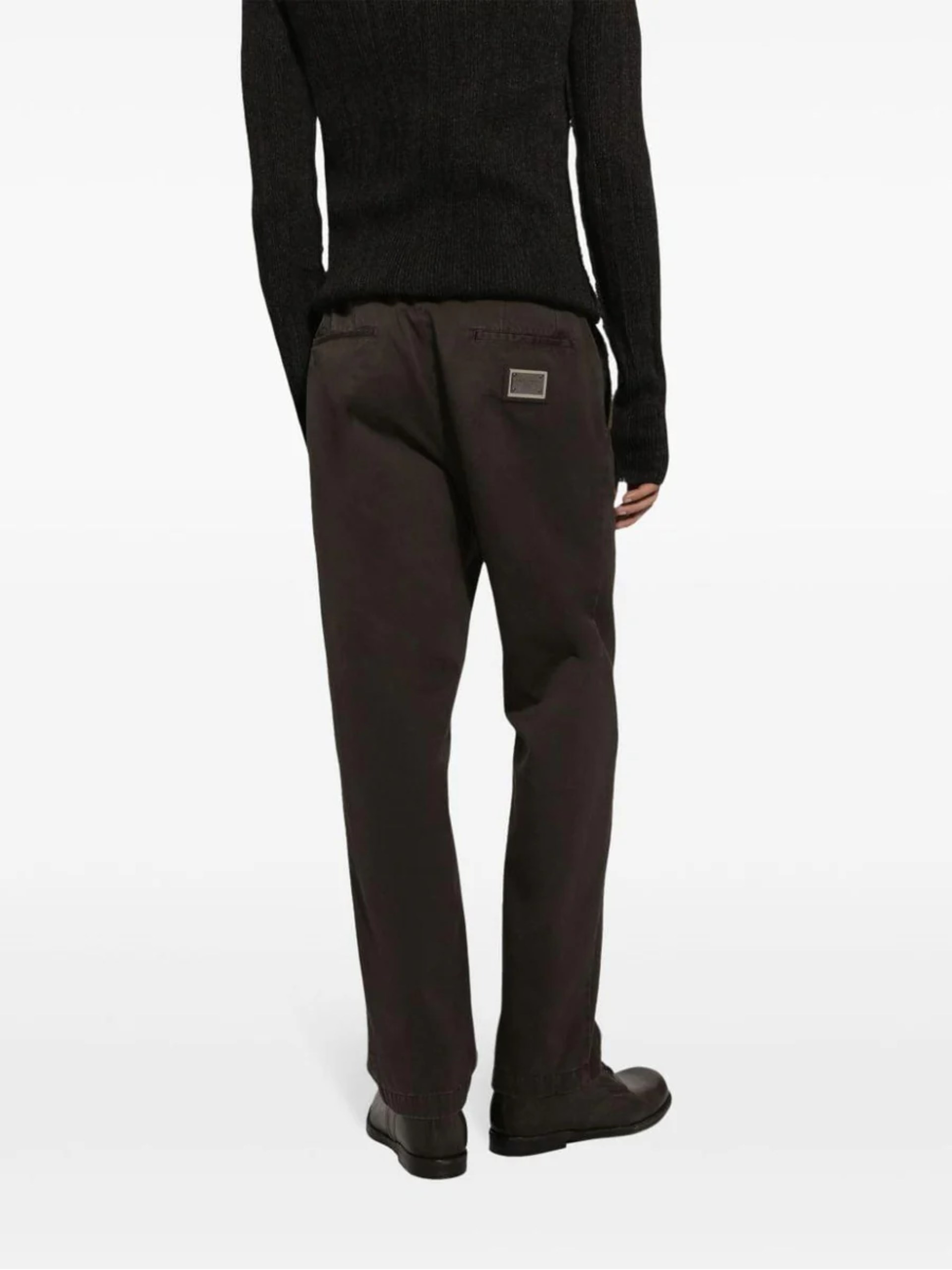 Dolce&Gabbana men's brown loose-fit pants