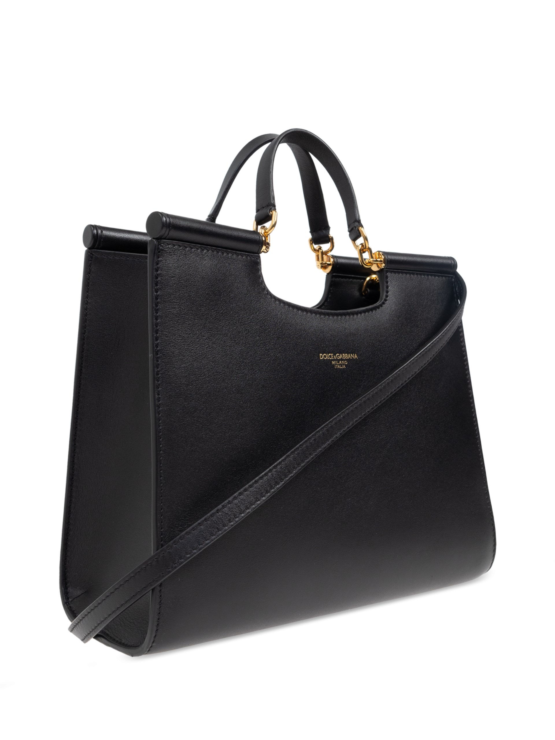 Dolce&Gabbana black bag with gold hardware