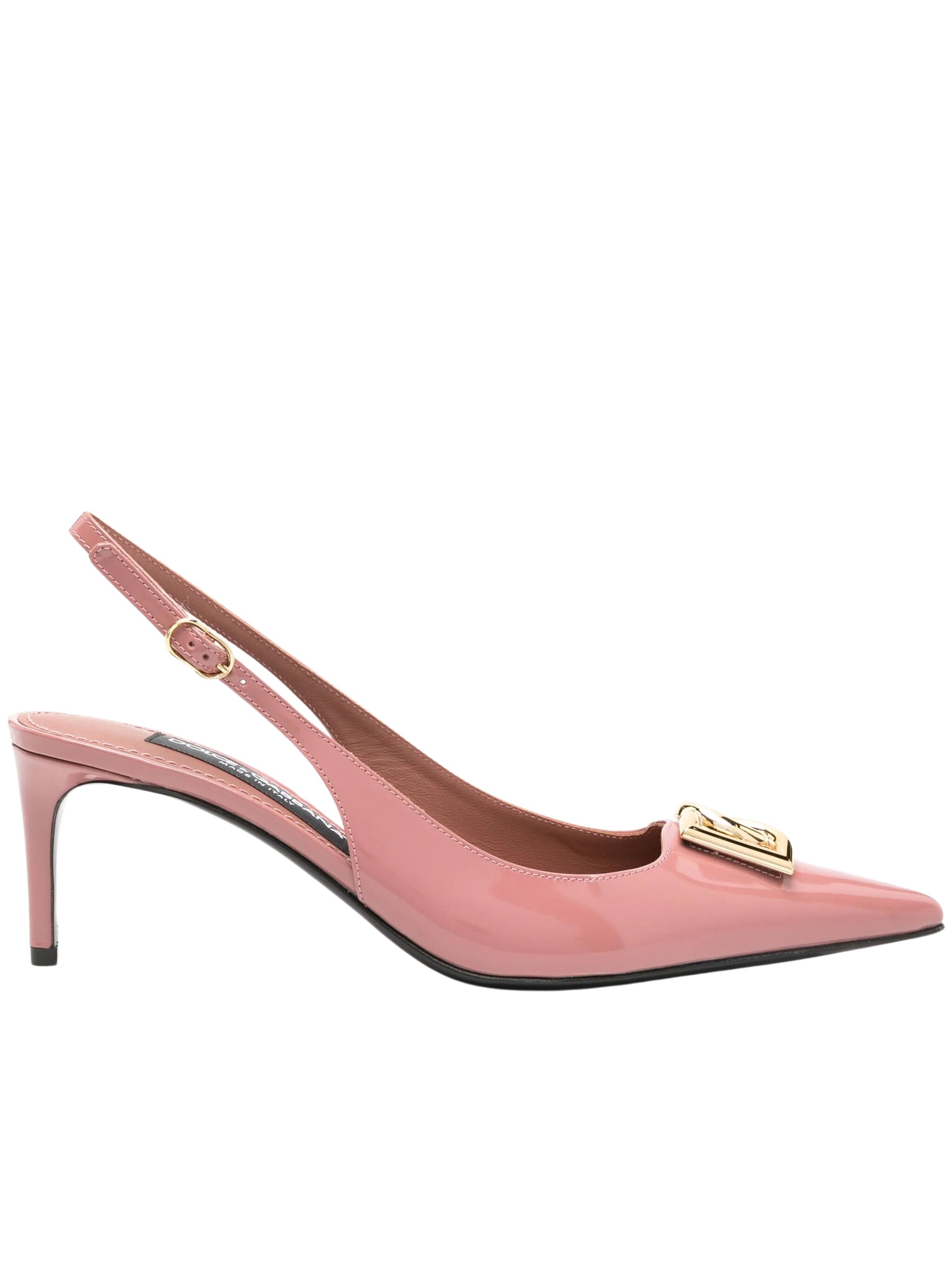 Dolce&Gabbana pink slingbacks with DG logo heels