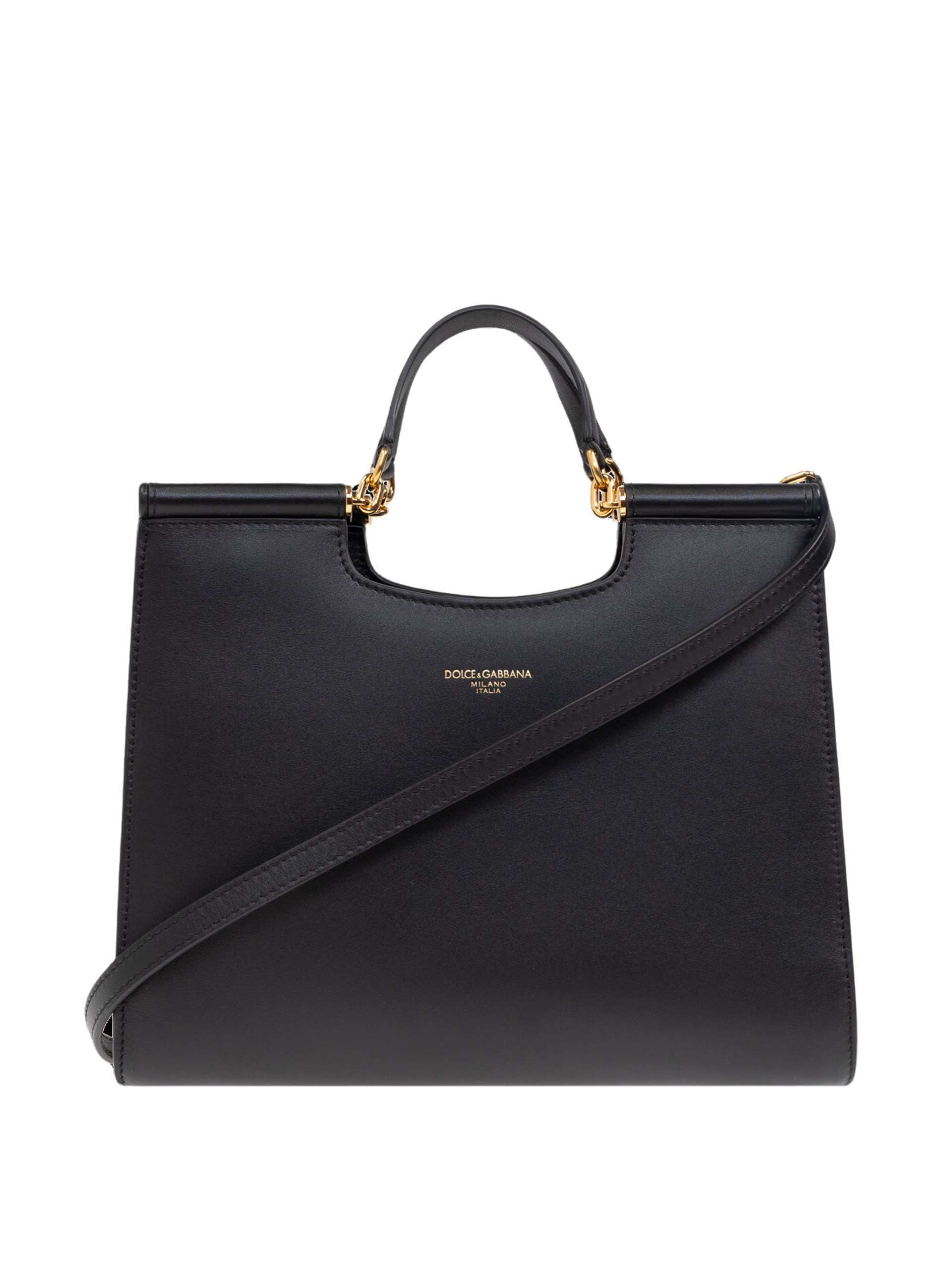 Dolce&Gabbana black bag with gold hardware