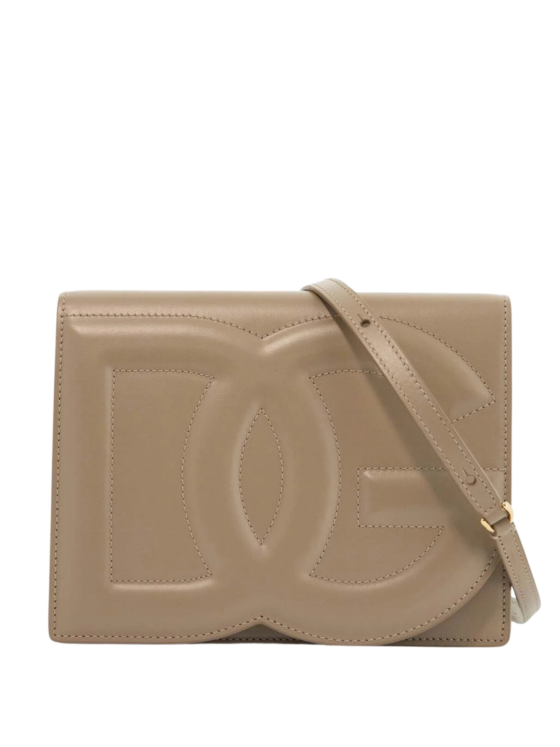 Dolce&Gabbana beige shoulder bag with DG logo