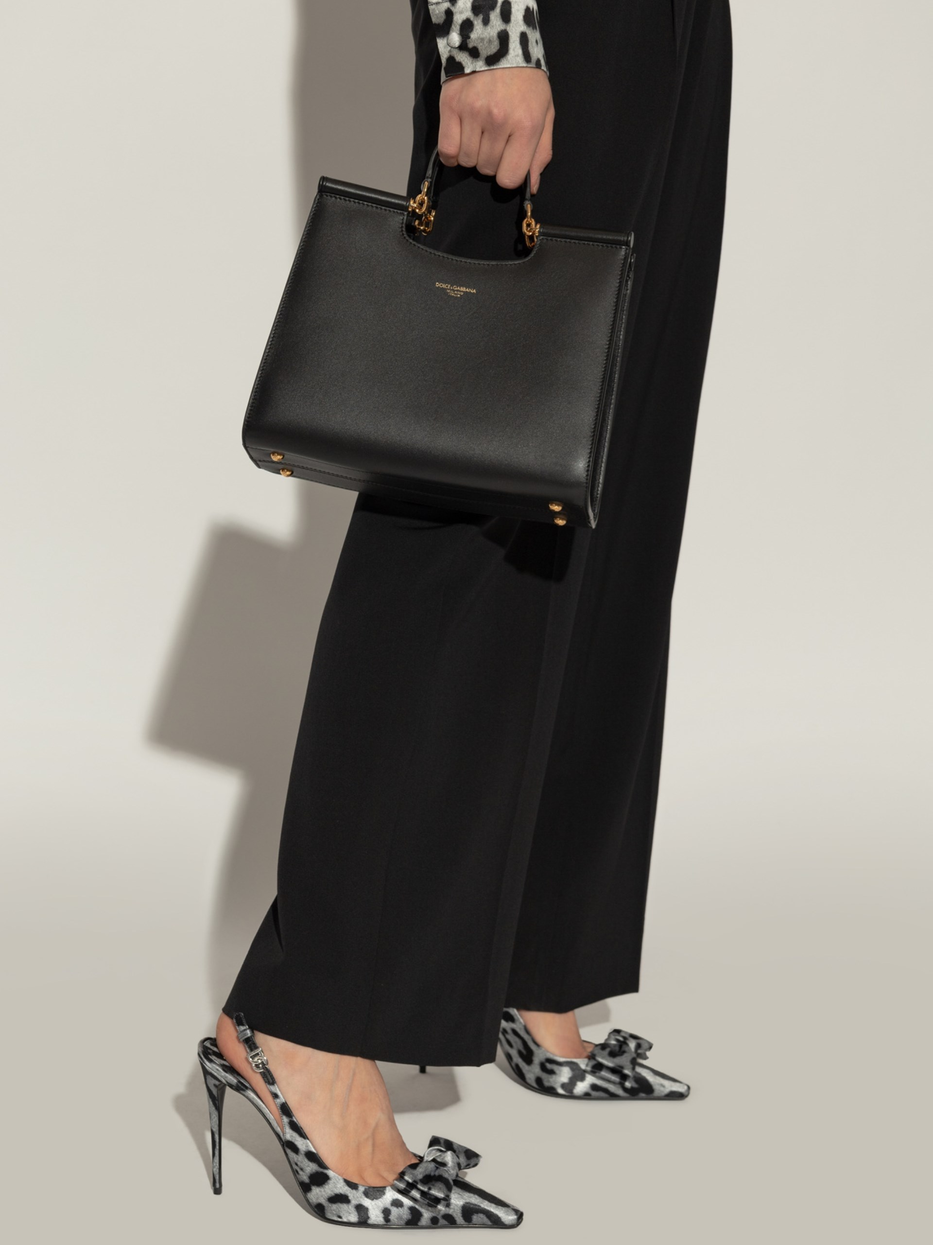 Dolce&Gabbana black bag with gold hardware