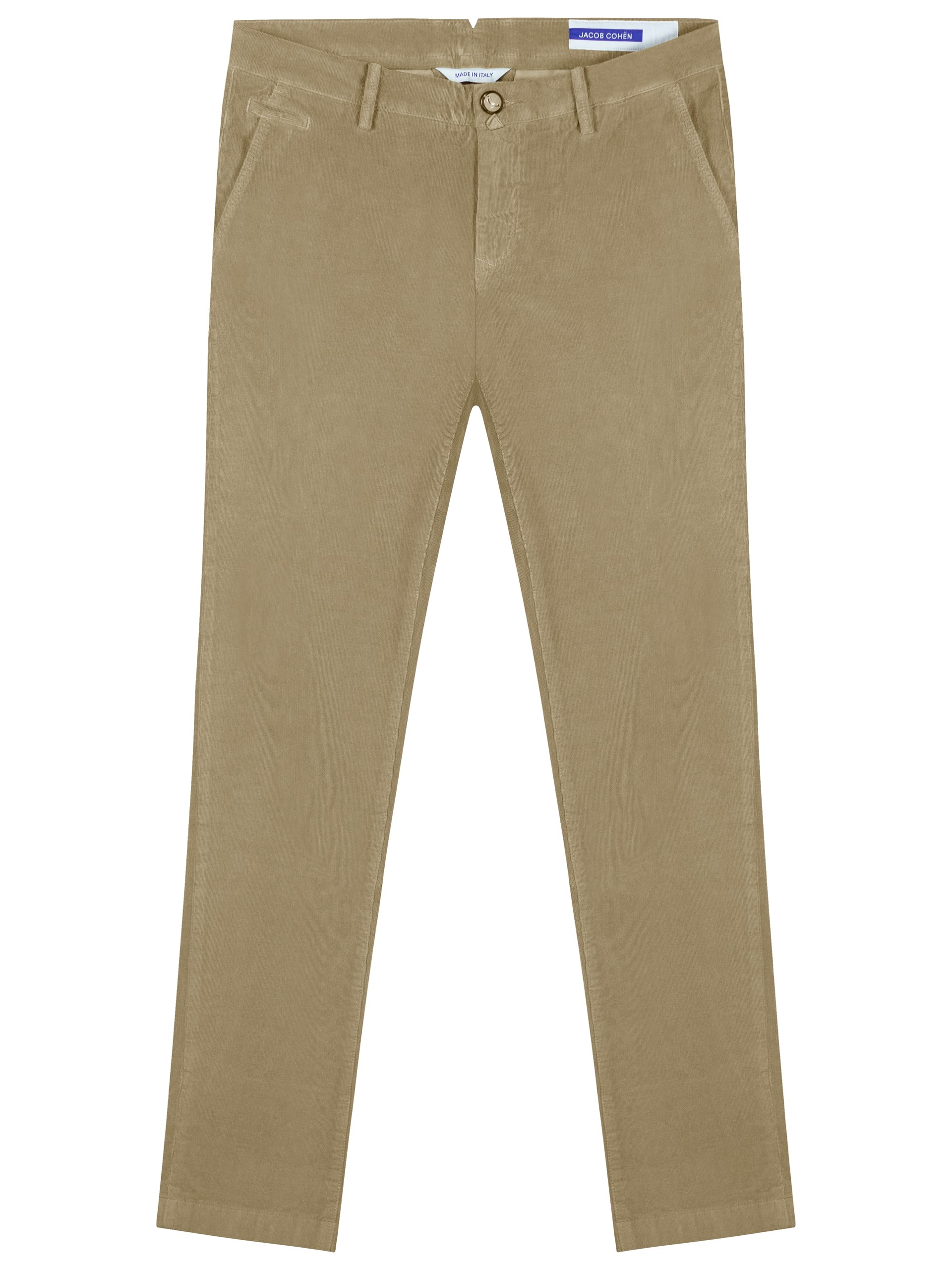 Jacob Cohën men's dark beige straight-cut pants