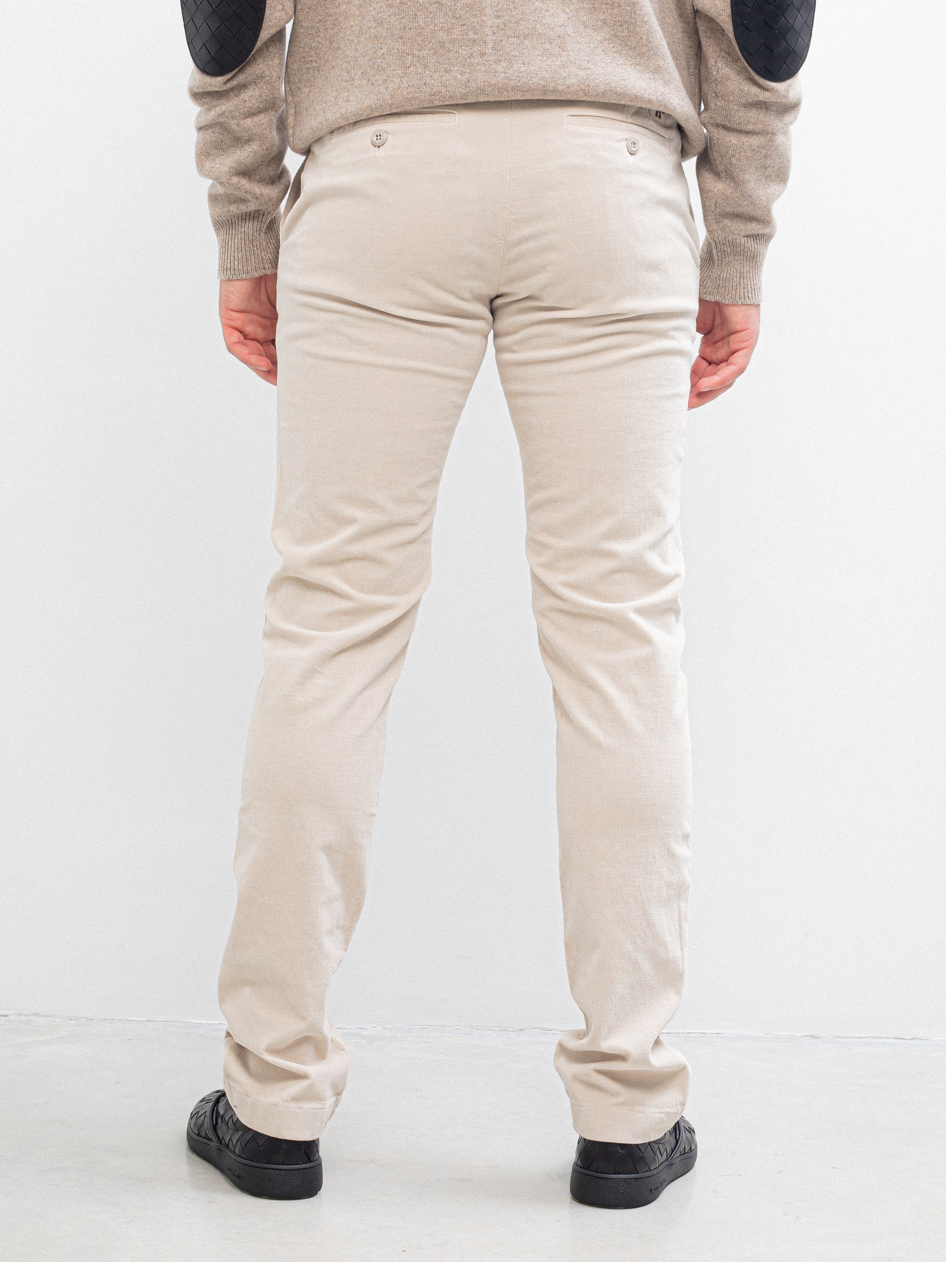 Jacob Cohën light beige corduroy cotton trousers for men