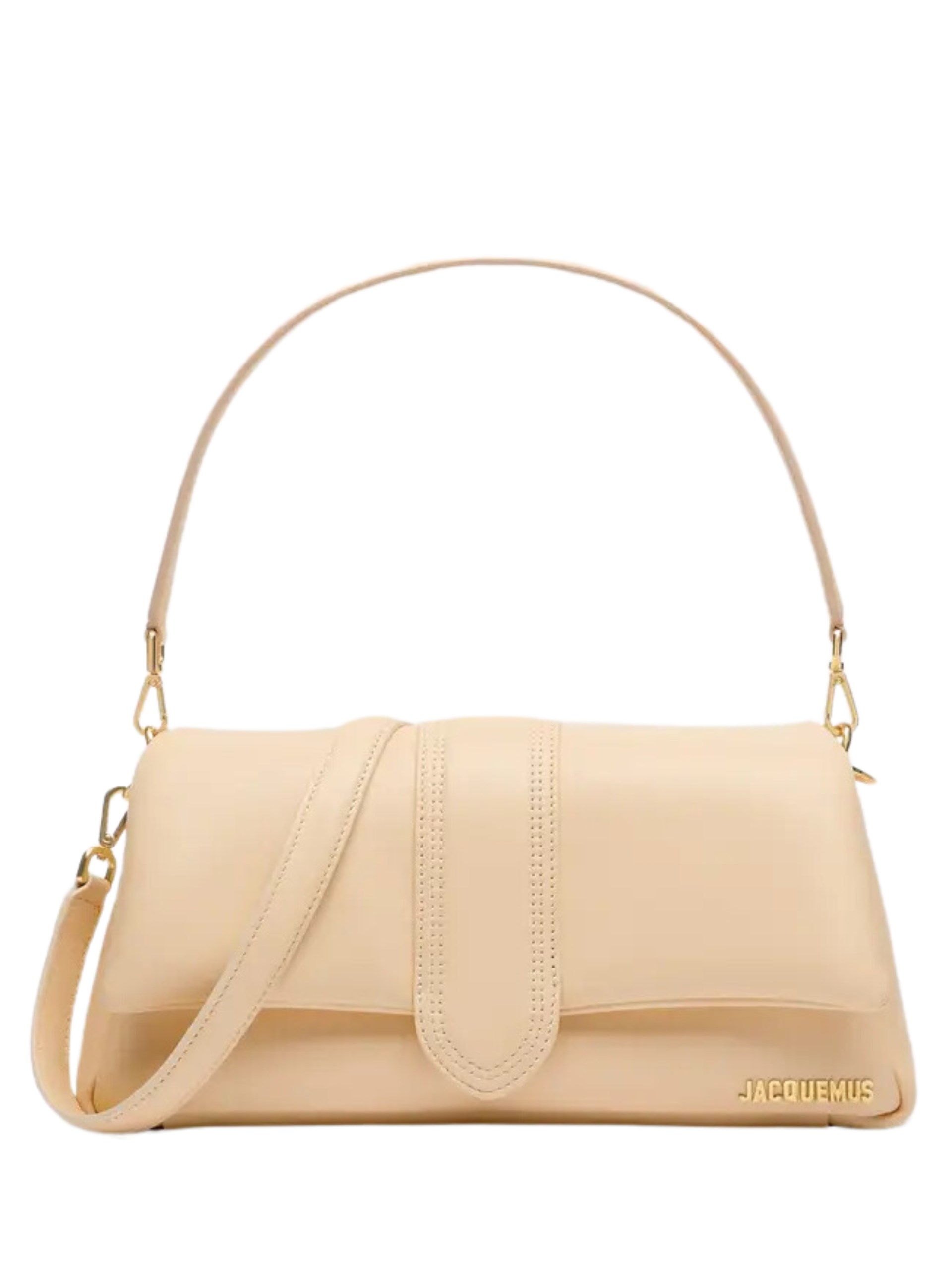 Ivory Jacquemus Bambimou Puffed leather bag